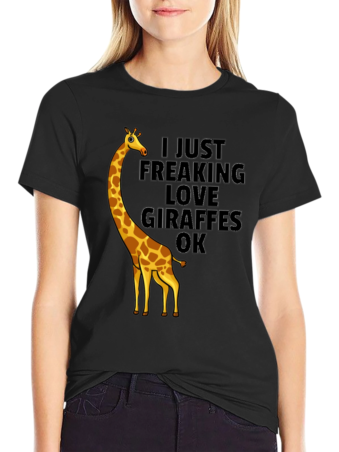 Giraffe Lover Graphic Tee - Funny Animal T-Shirt