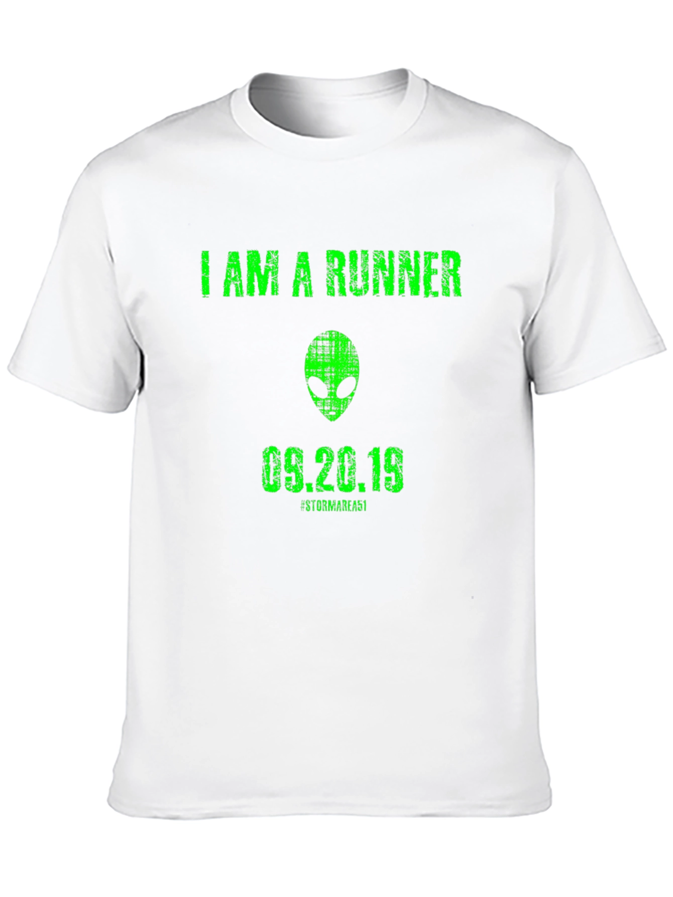 I Am A Runner Alien Graphic T-Shirt