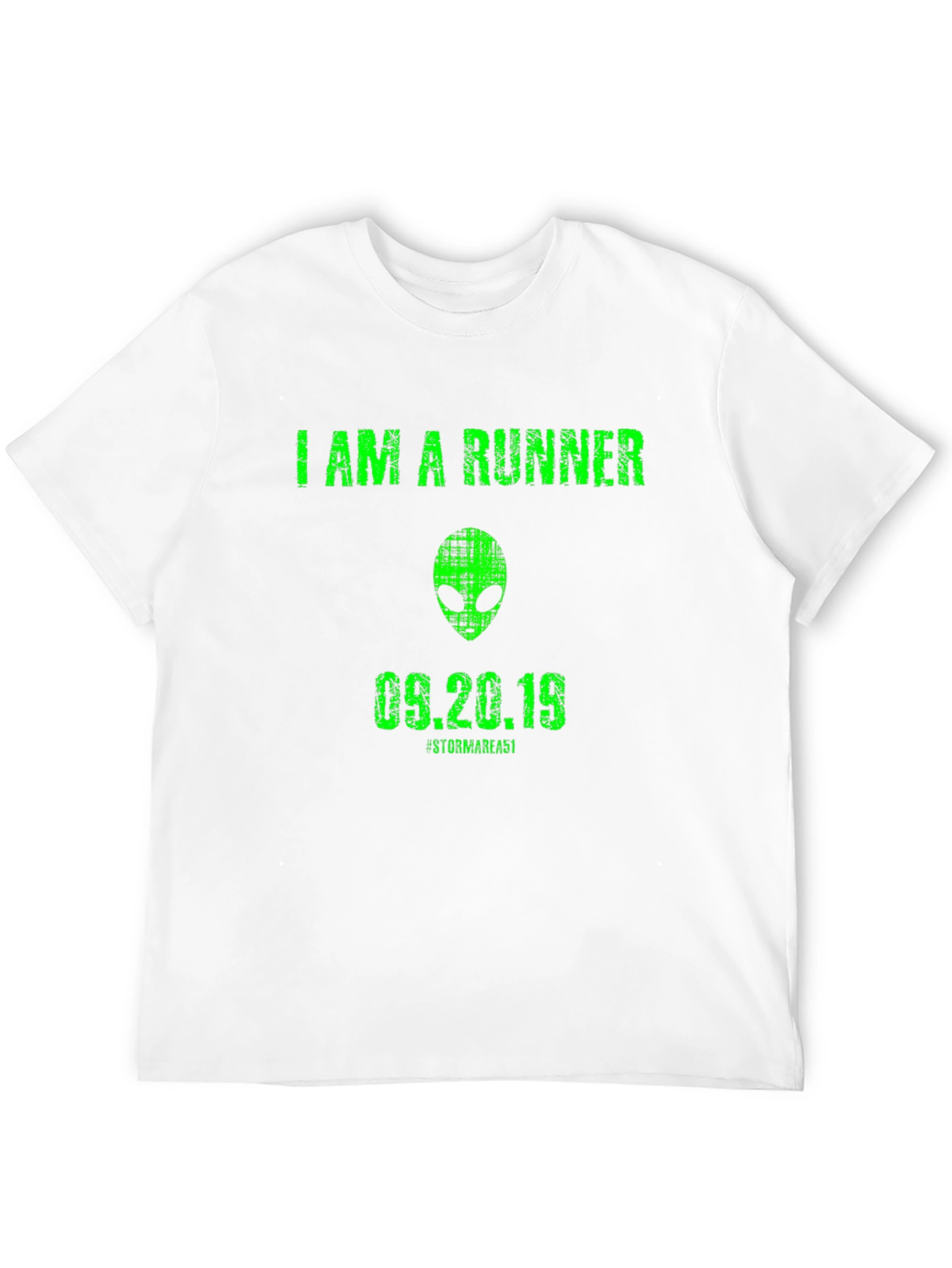 I Am A Runner Alien Graphic T-Shirt