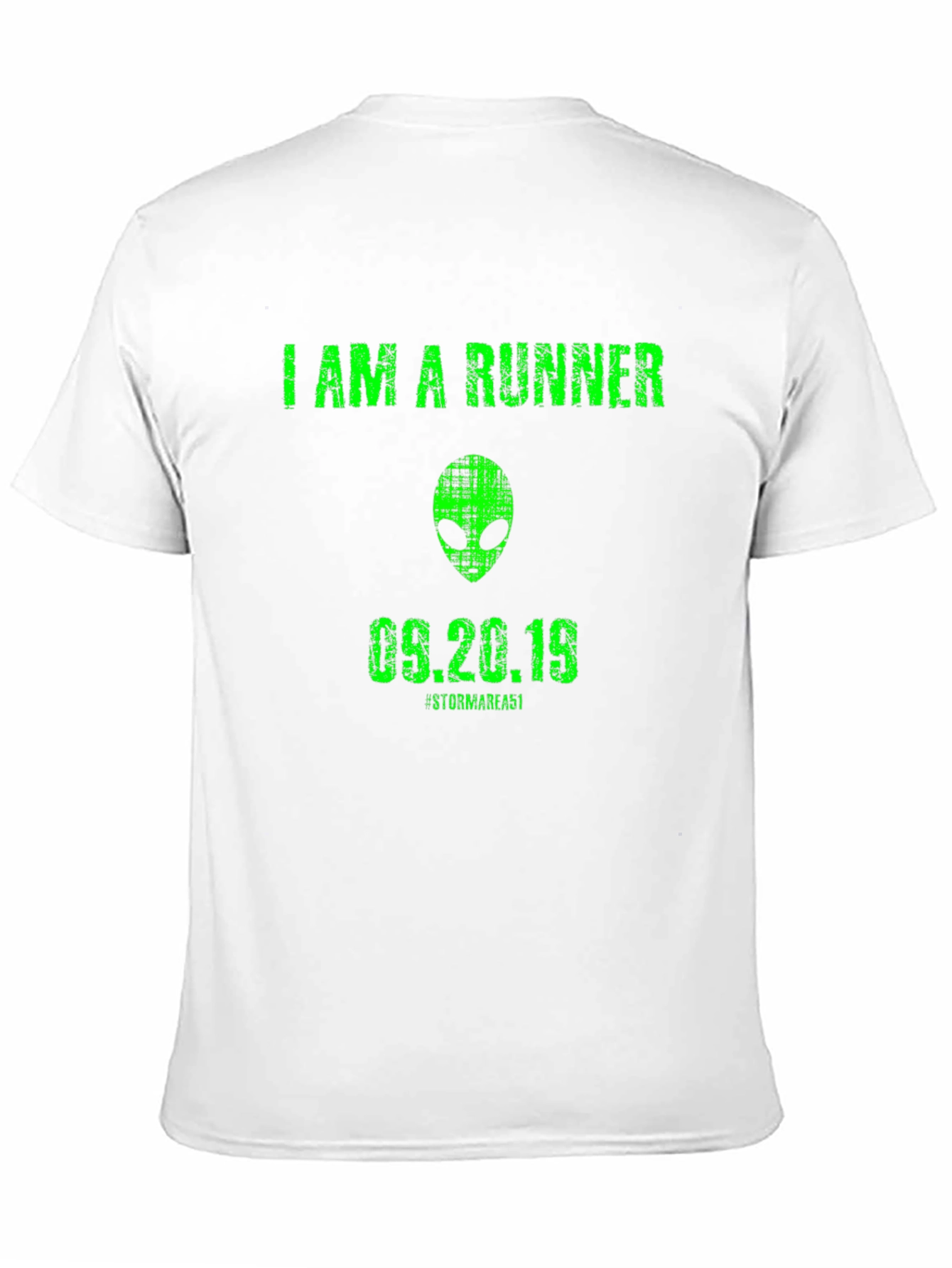 I Am A Runner Alien Graphic T-Shirt
