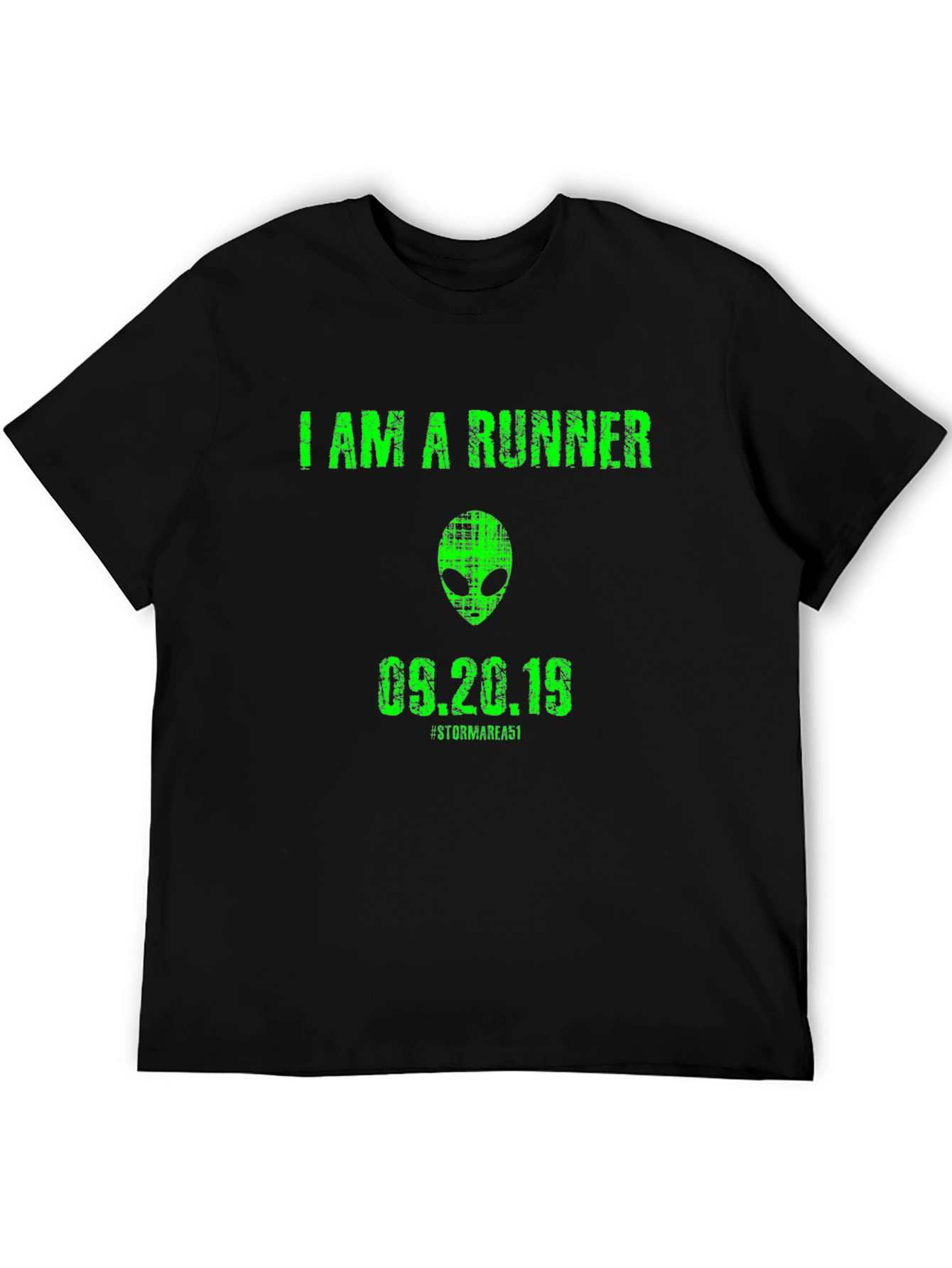 I Am A Runner Alien Graphic T-Shirt