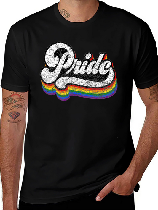 Pride Rainbow T-Shirt - Vintage Style