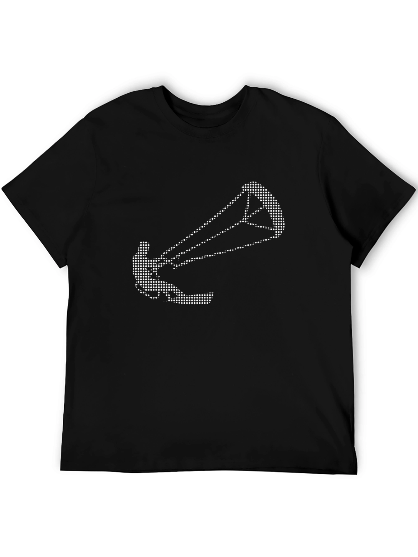 Kitesurfing Graphic Tee - Black Cotton T-Shirt