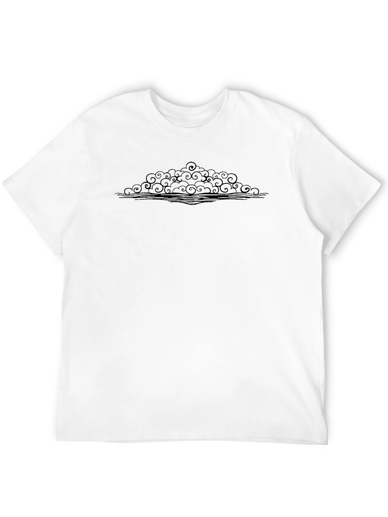 Black Graphic Tee - Cloudscape Design