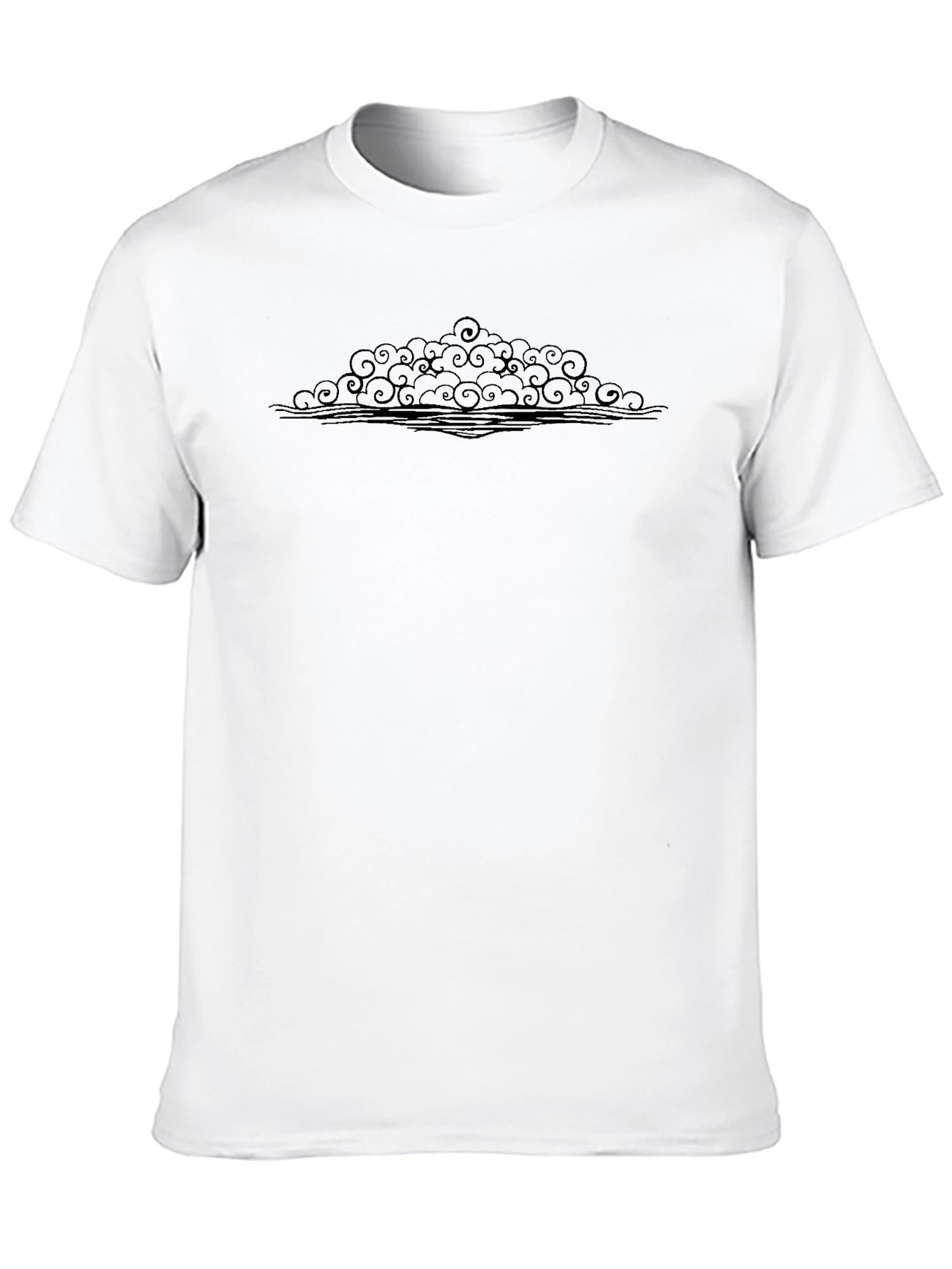 Black Graphic Tee - Cloudscape Design