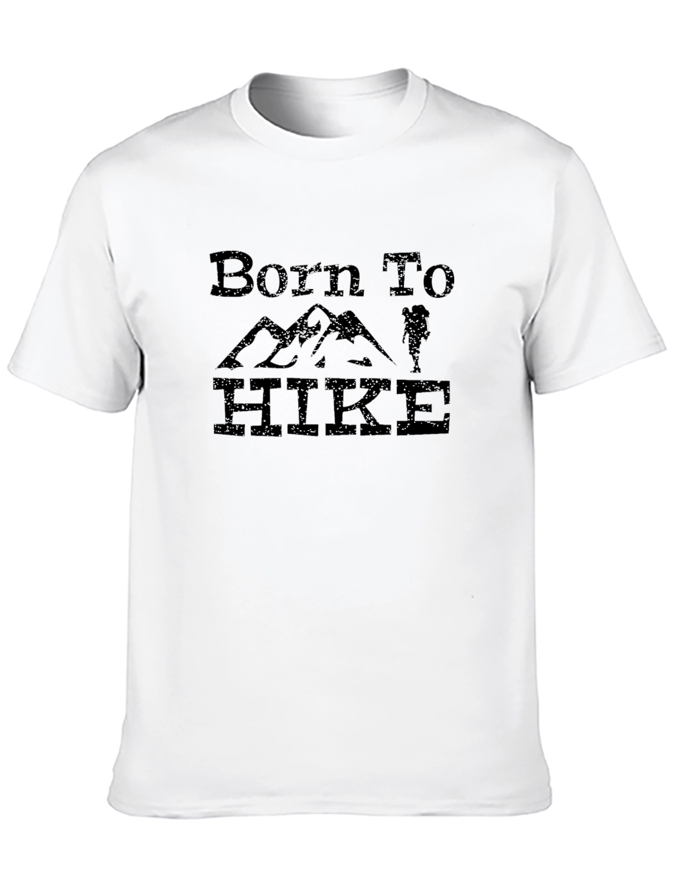 Born To Hike Black Graphic Tee