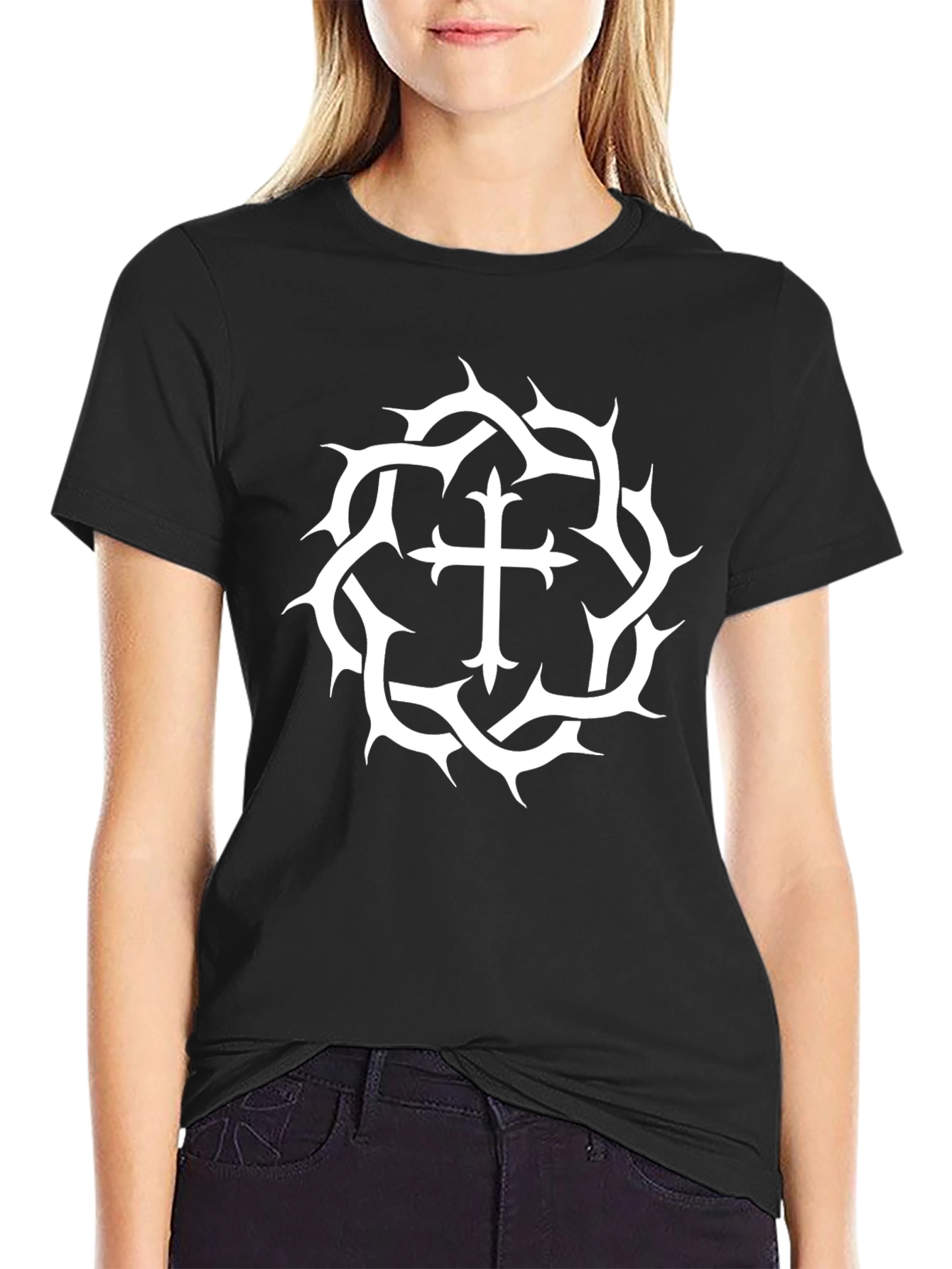 Thorn Cross Black T-Shirt