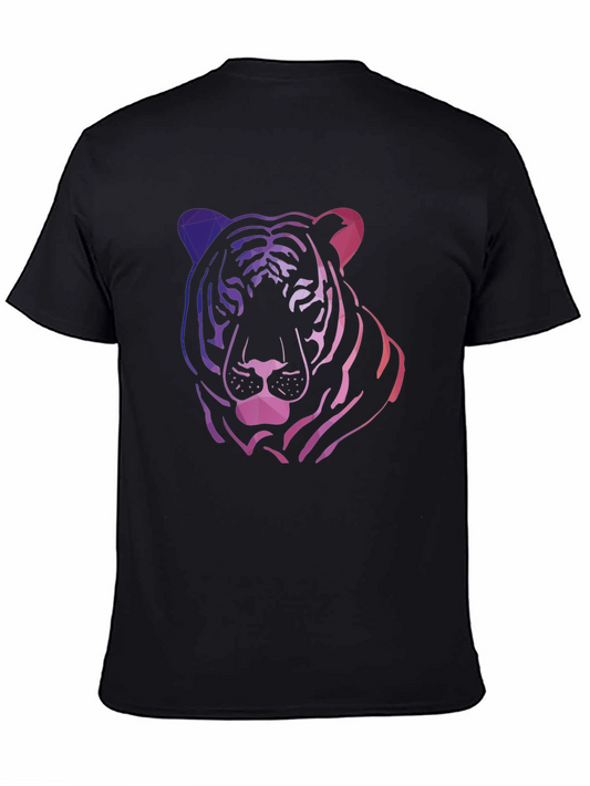 Geometric Tiger Graphic Tee - Cool & Modern Design