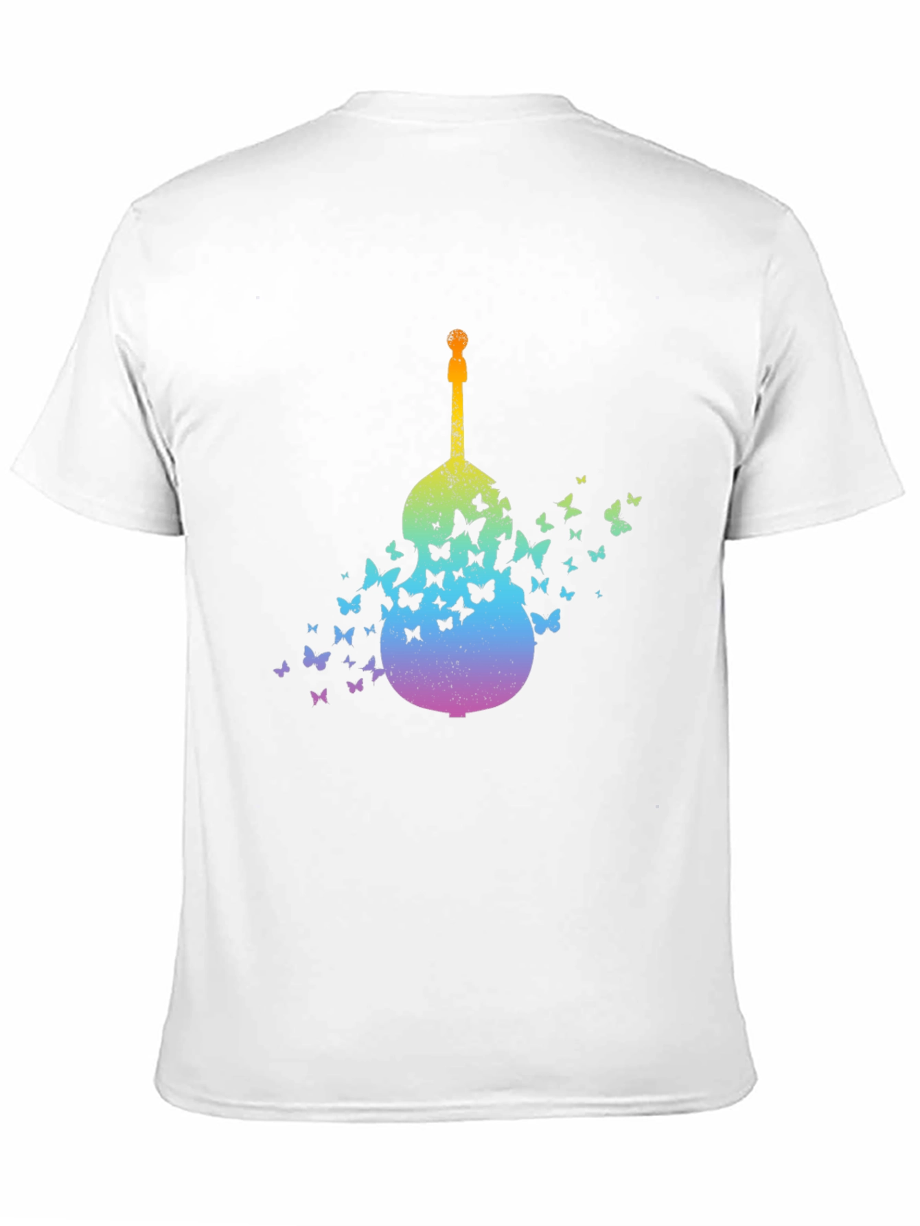 Butterfly Guitar Graphic T-Shirt - Unique Music Lover Tee