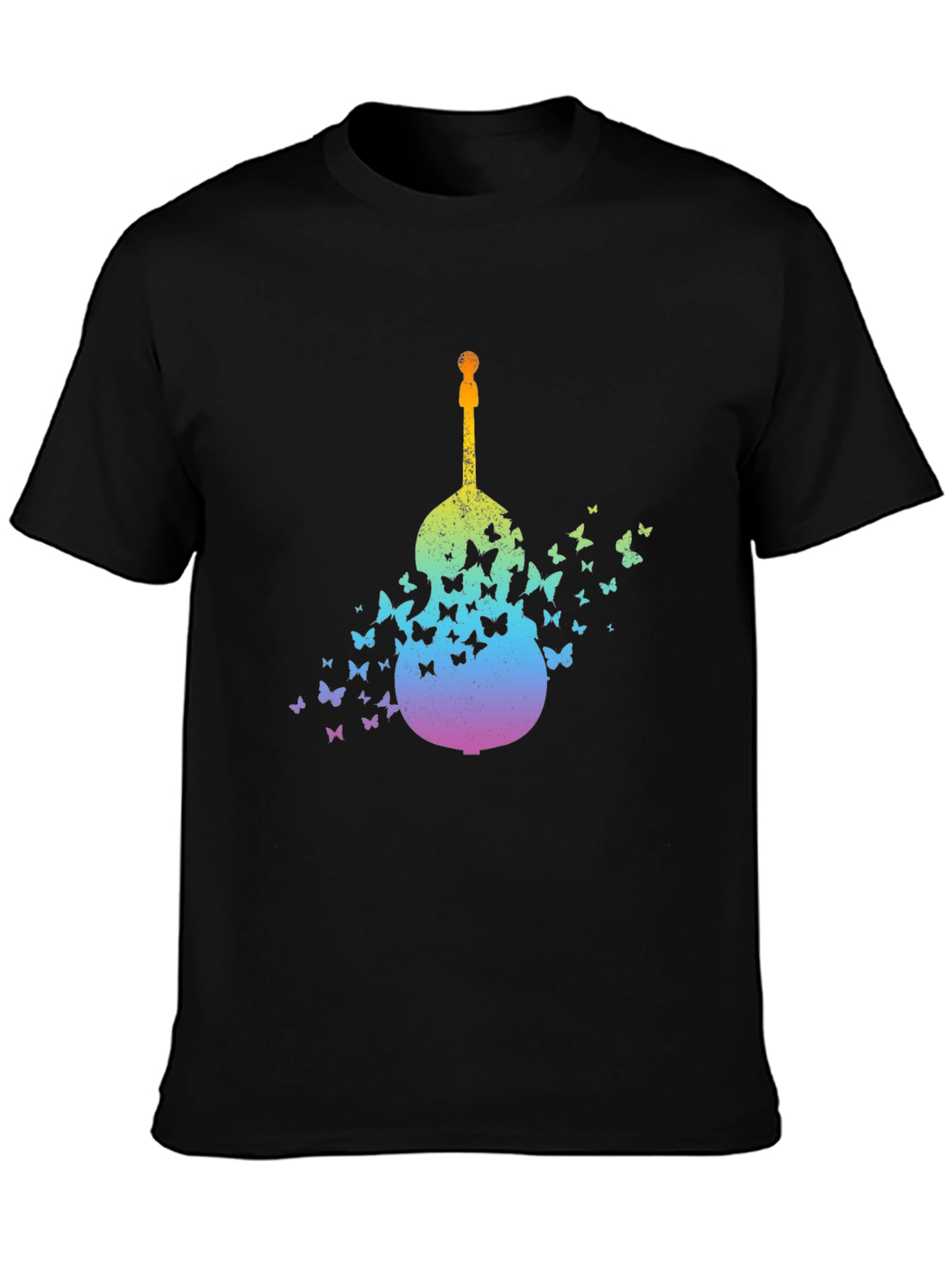 Butterfly Guitar Graphic T-Shirt - Unique Music Lover Tee