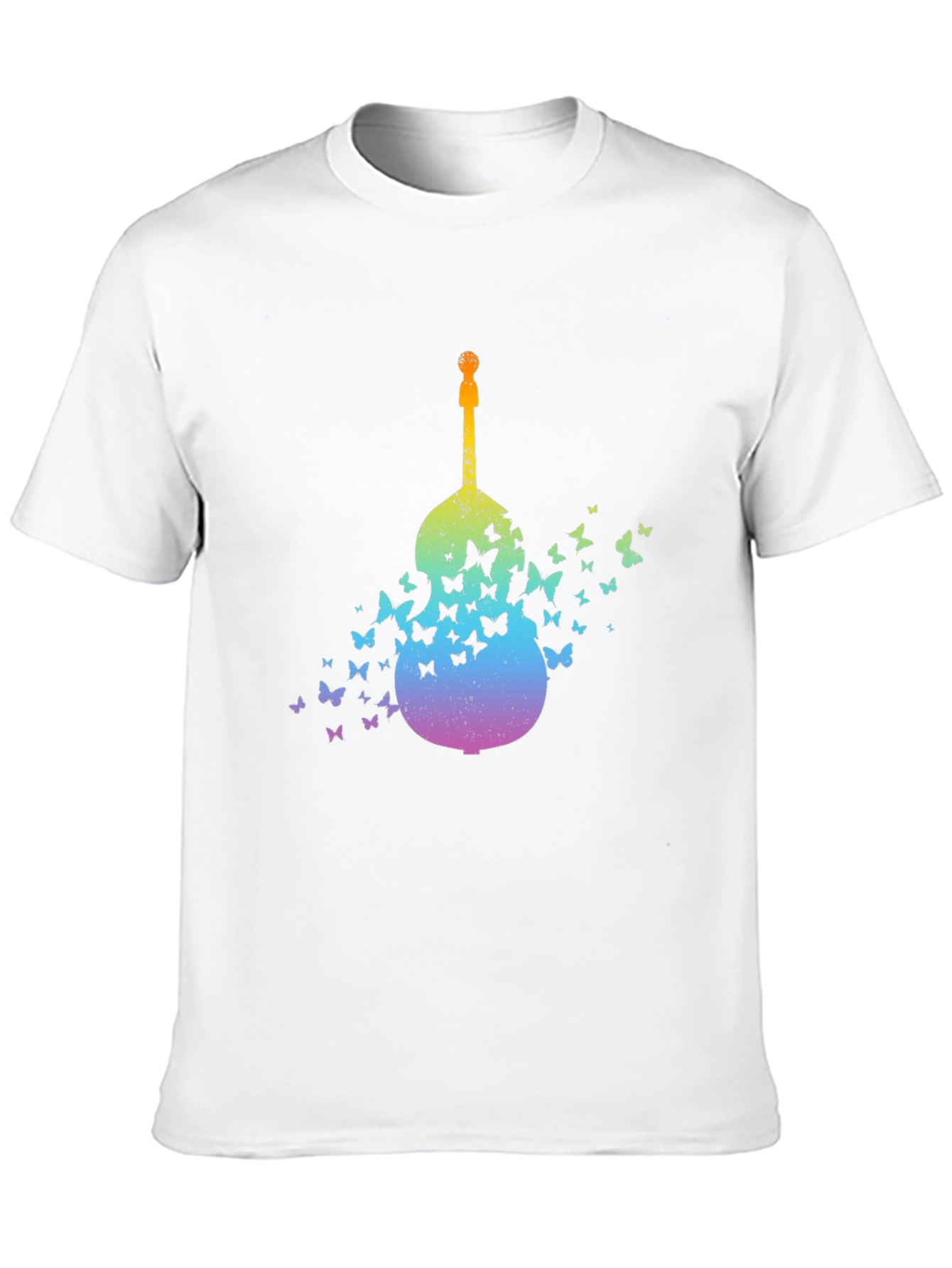 Butterfly Guitar Graphic T-Shirt - Unique Music Lover Tee