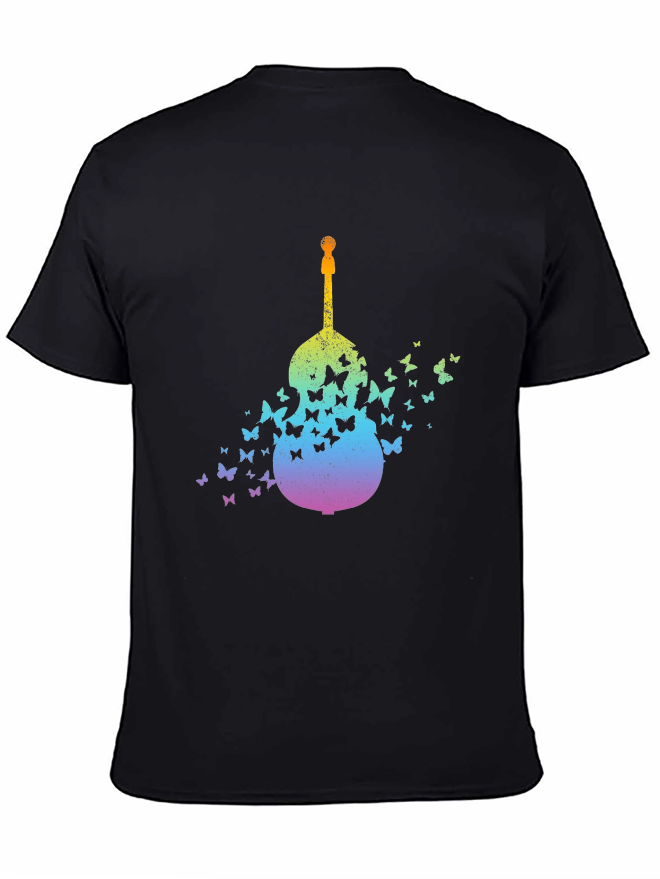 Butterfly Guitar Graphic T-Shirt - Unique Music Lover Tee