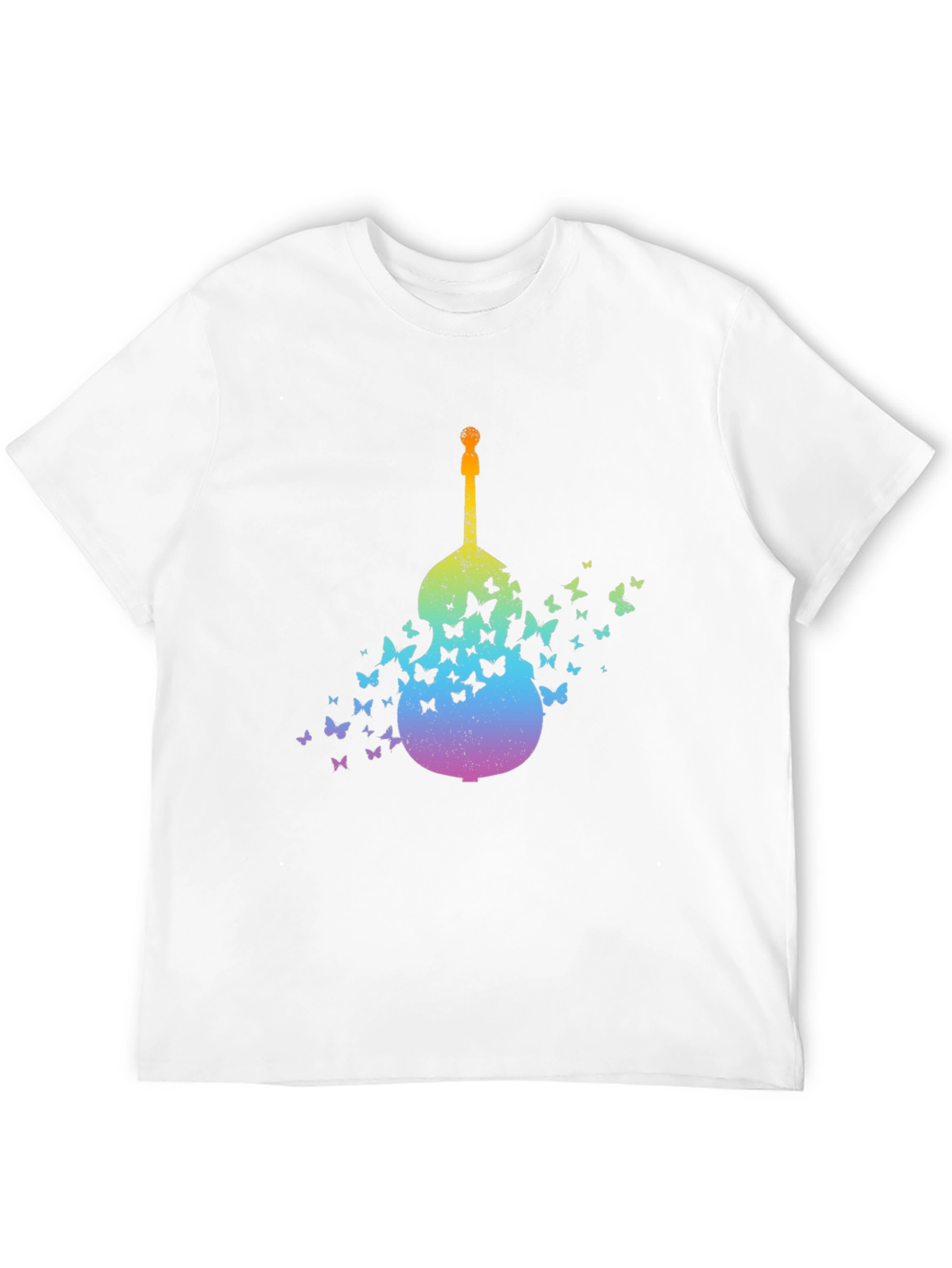 Butterfly Guitar Graphic T-Shirt - Unique Music Lover Tee