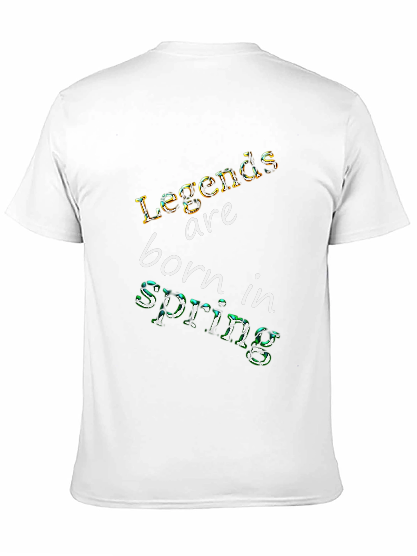 Legends Born in Spring Black T-Shirt