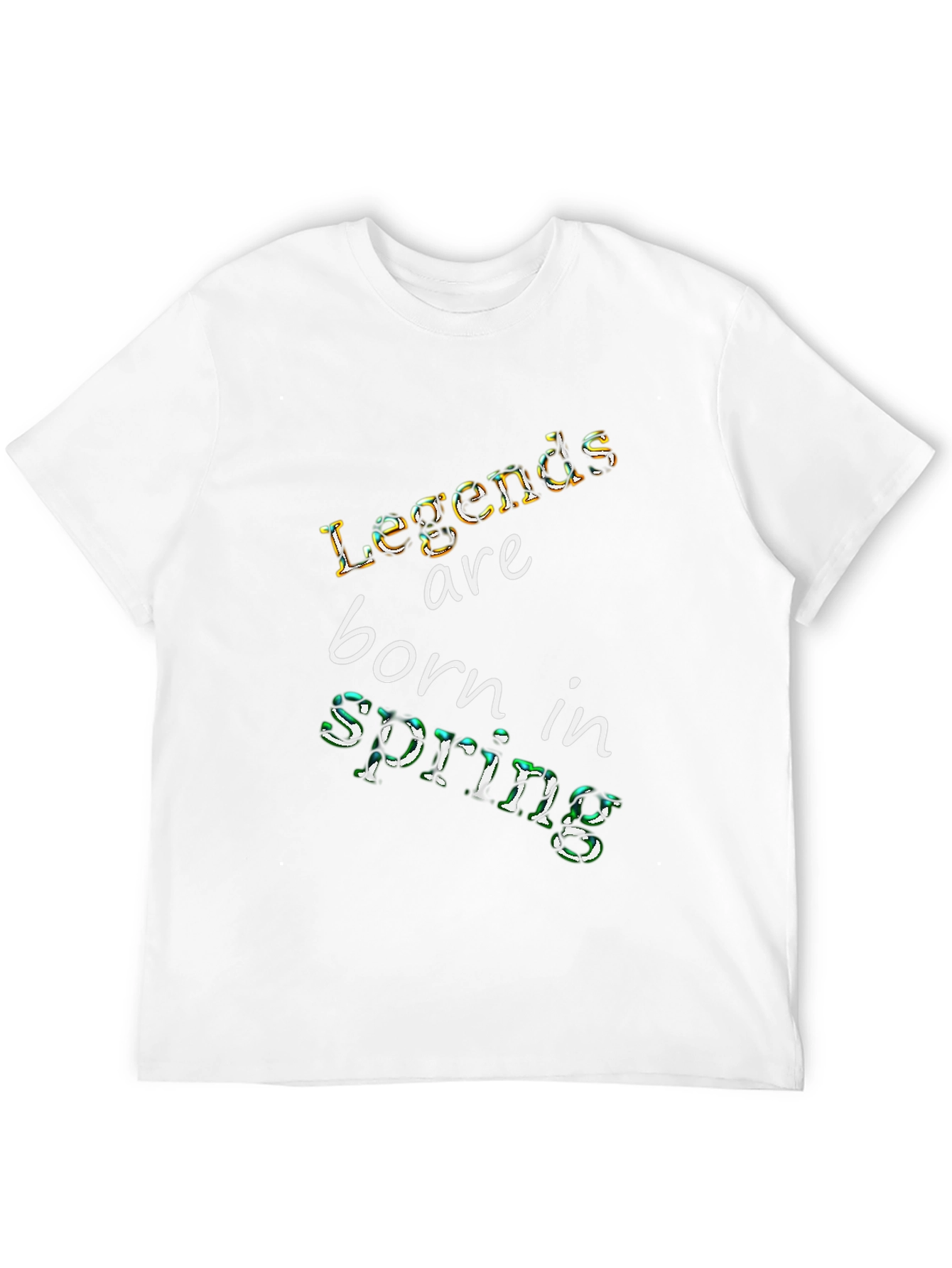 Legends Born in Spring Black T-Shirt