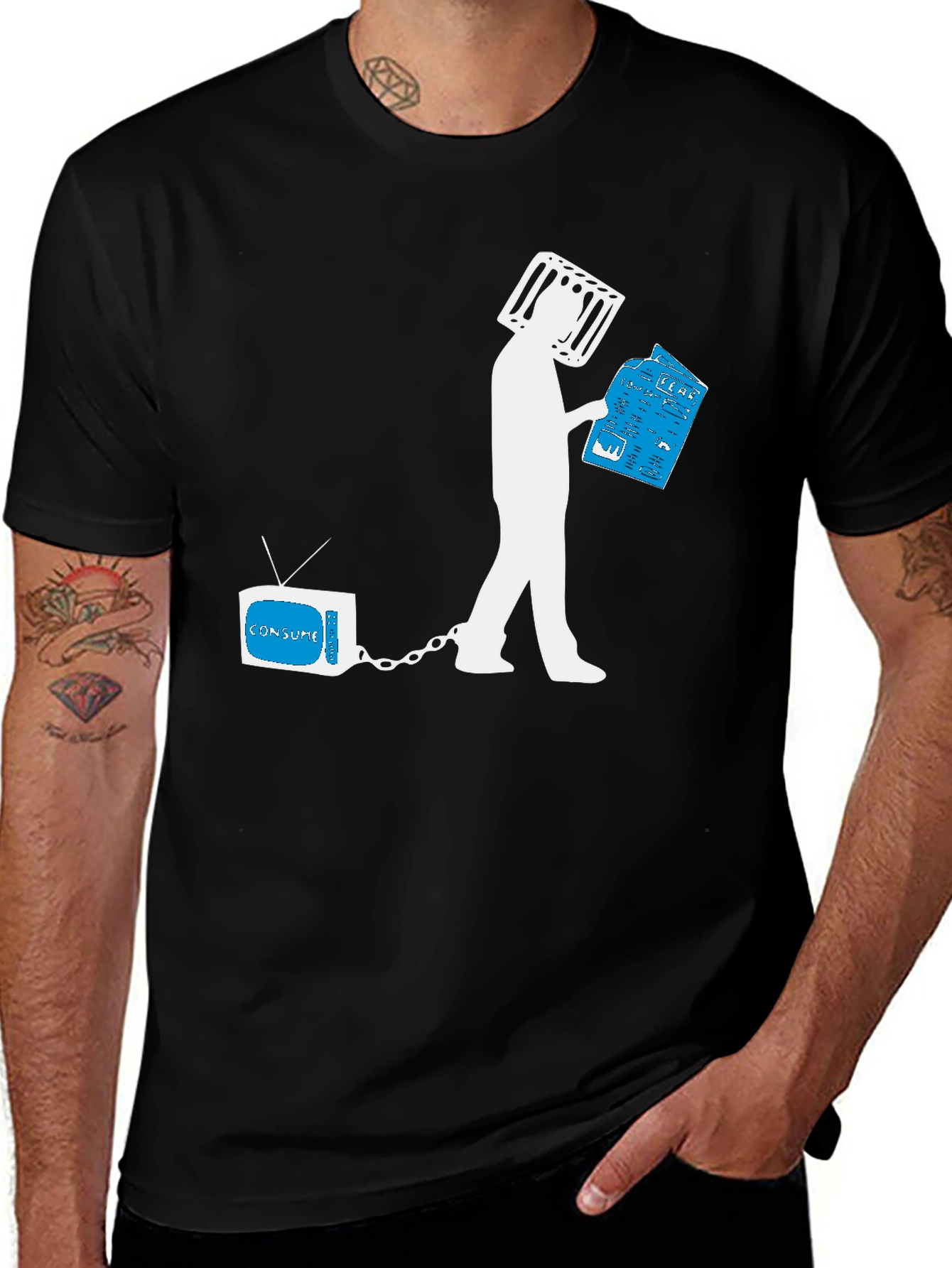 Consume TV Head T-Shirt