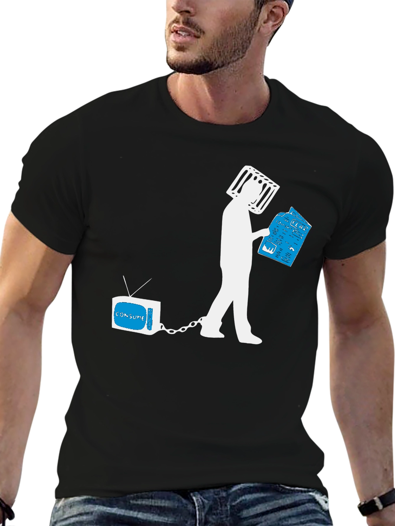 Consume TV Head T-Shirt