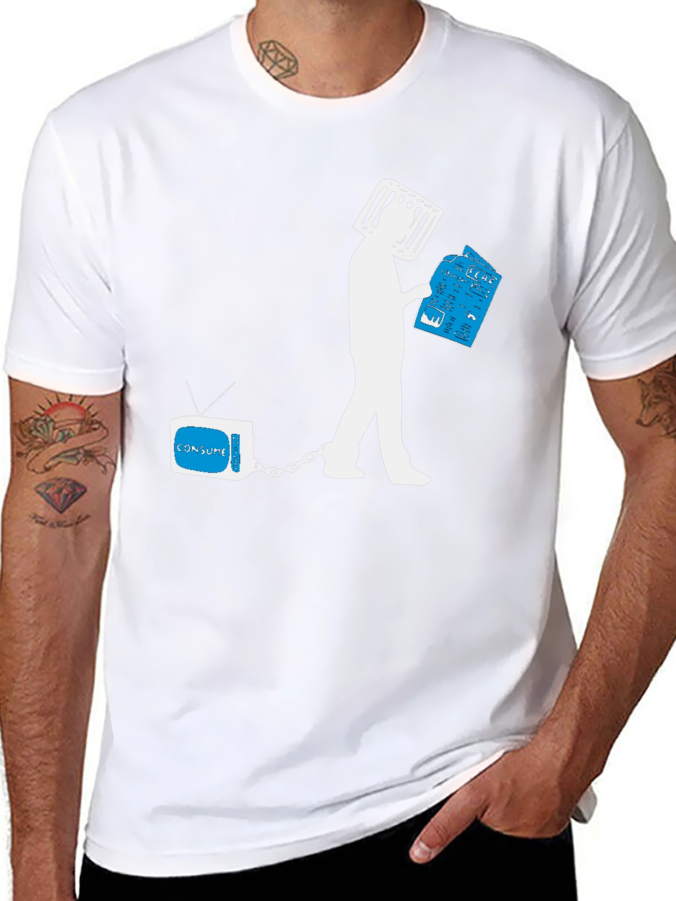 Consume TV Head T-Shirt