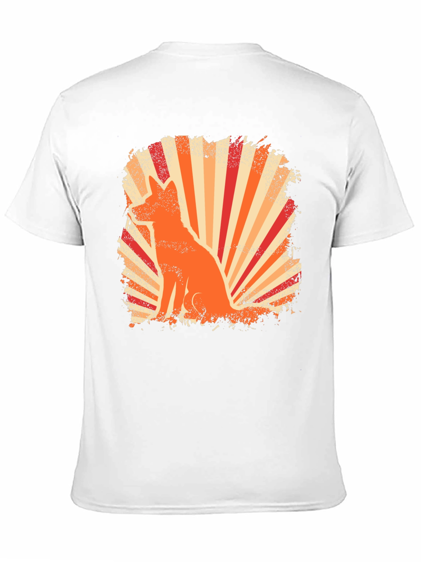 Retro Fox Graphic Tee - Black T-Shirt