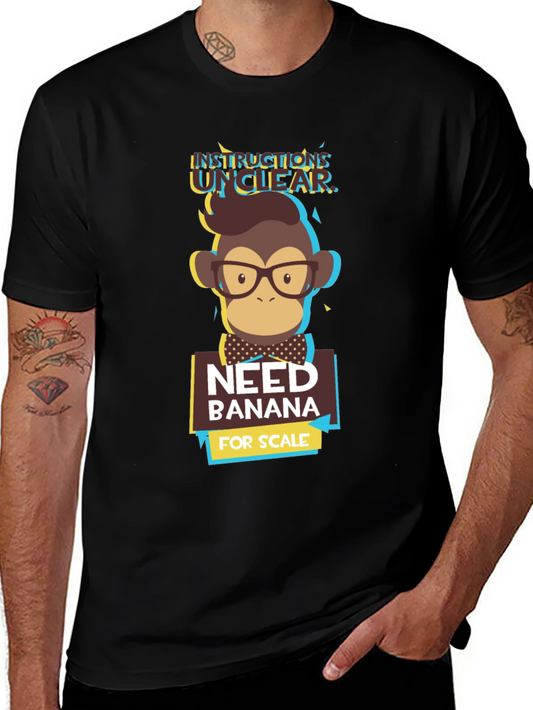 Instructions Unclear T-Shirt - Funny Monkey Design