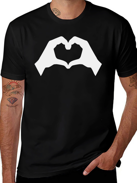 Heart Hands Graphic Tee - Black