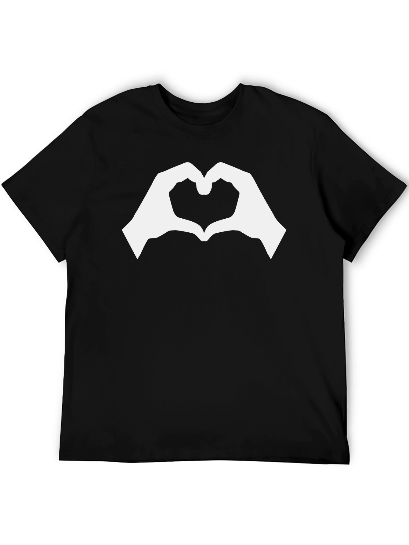 Heart Hands Graphic Tee - Black