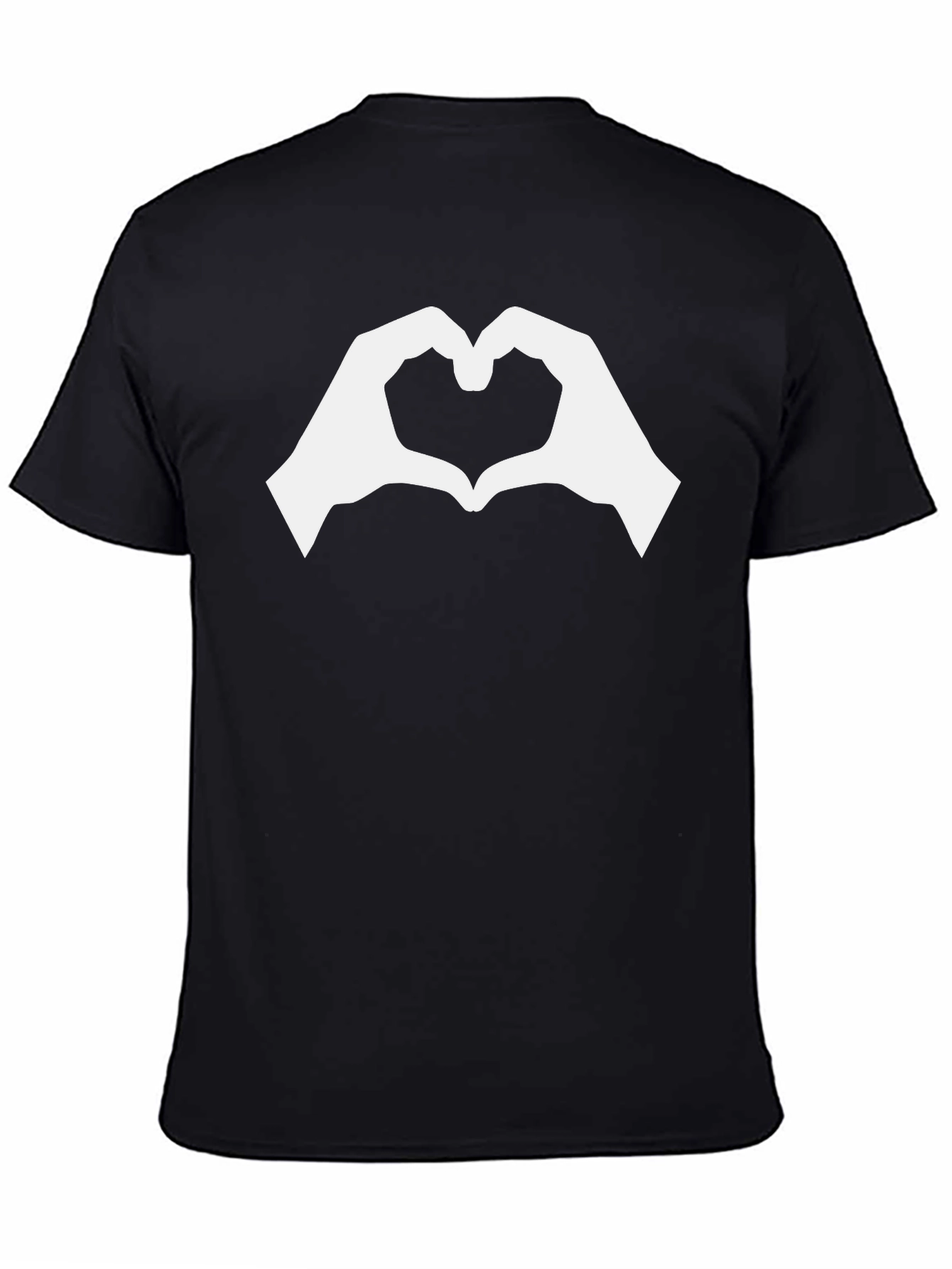 Heart Hands Graphic Tee - Black