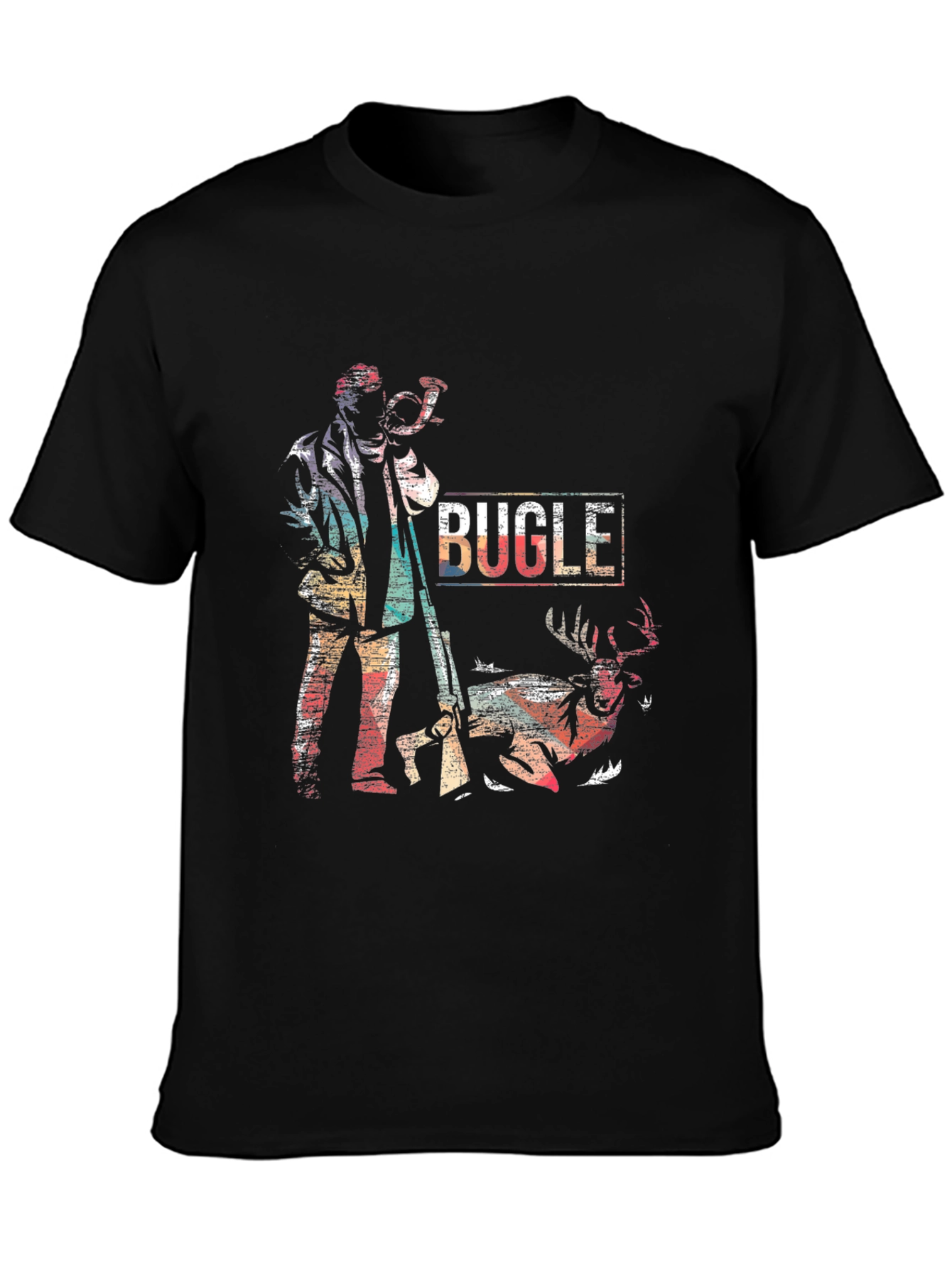Bugle Hunter T-Shirt - Deer Hunting Season