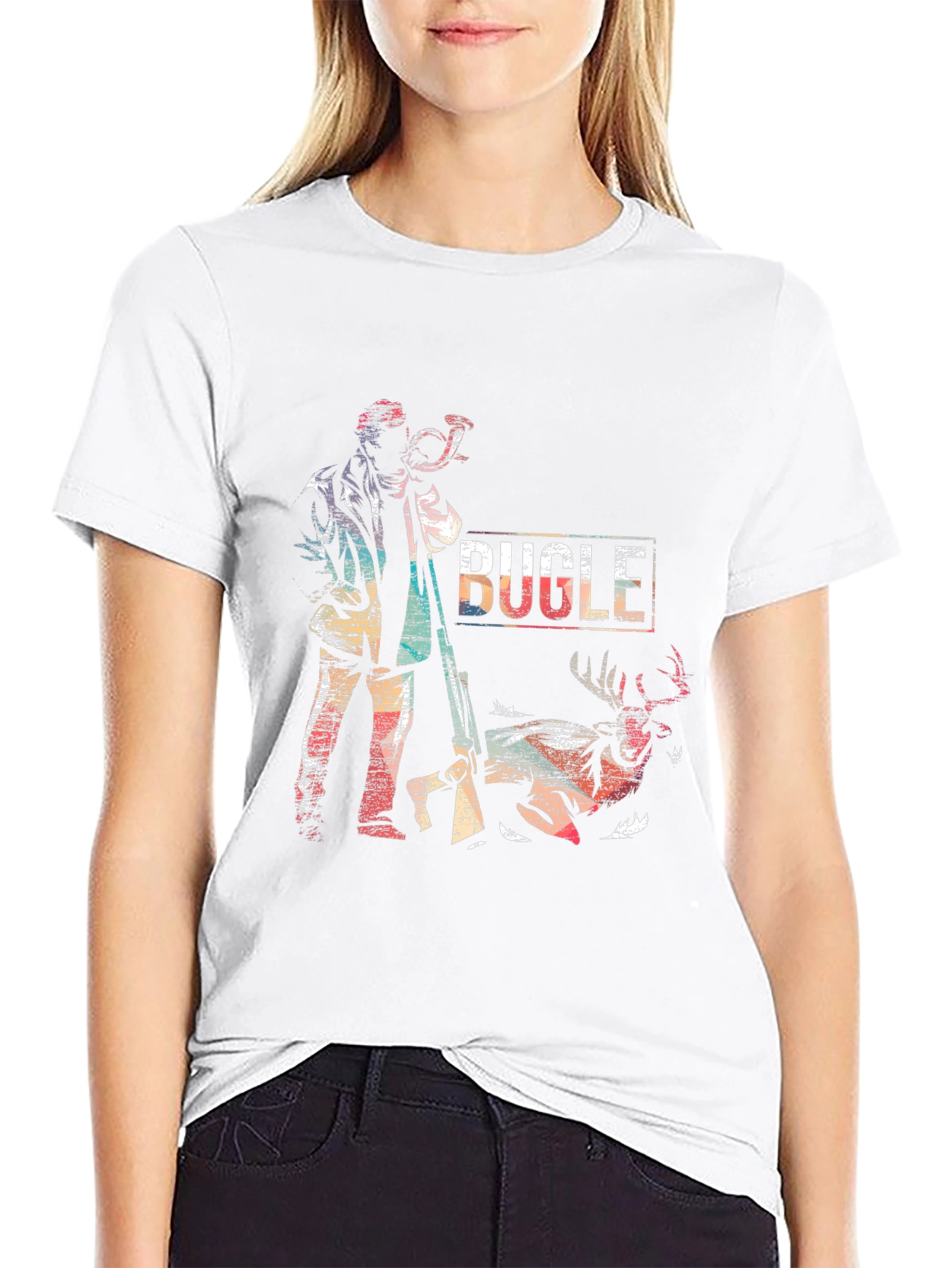 Bugle Hunter T-Shirt - Deer Hunting Season