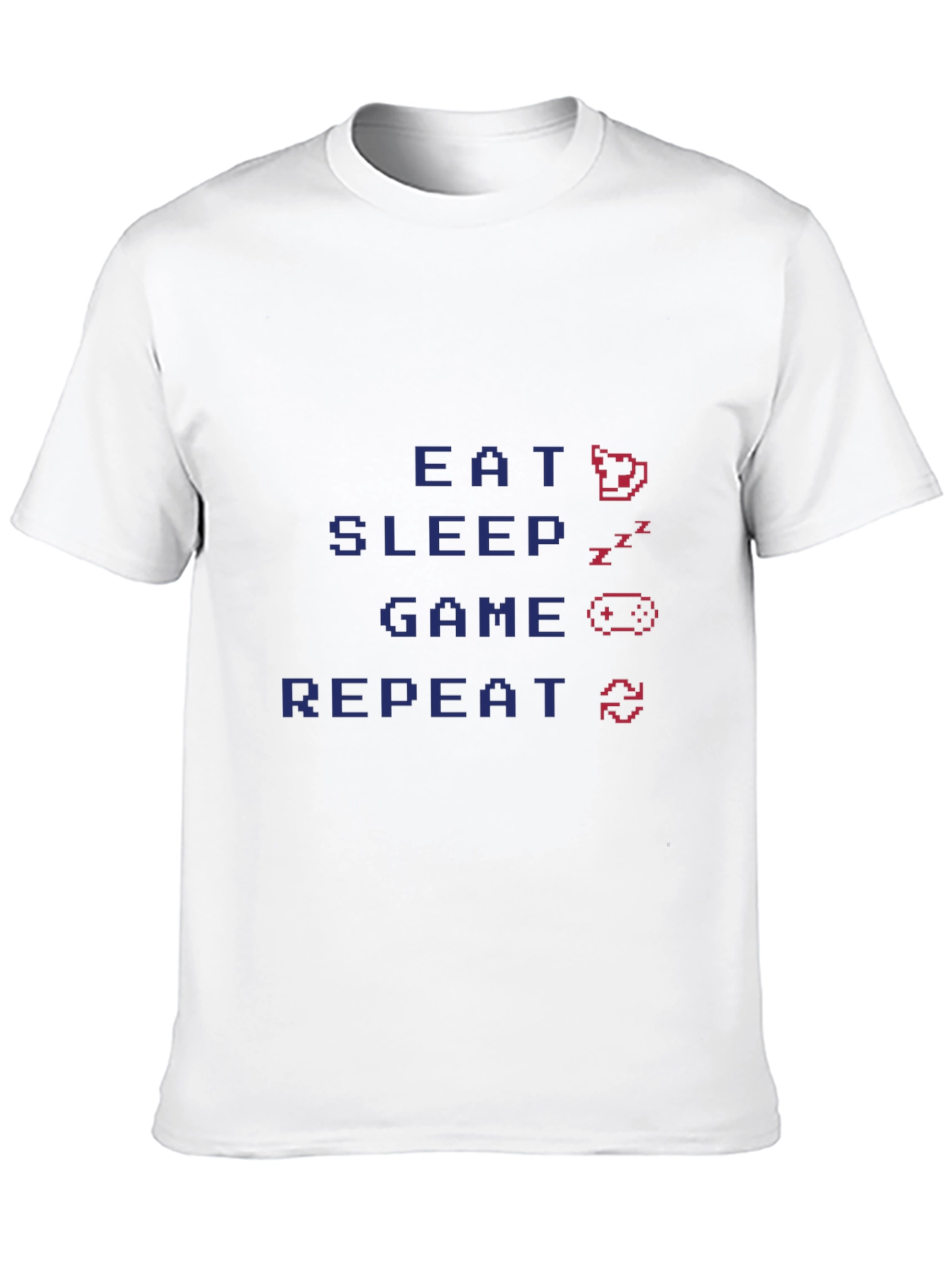 Gamers Life Black T-Shirt - Eat Sleep Game Repeat