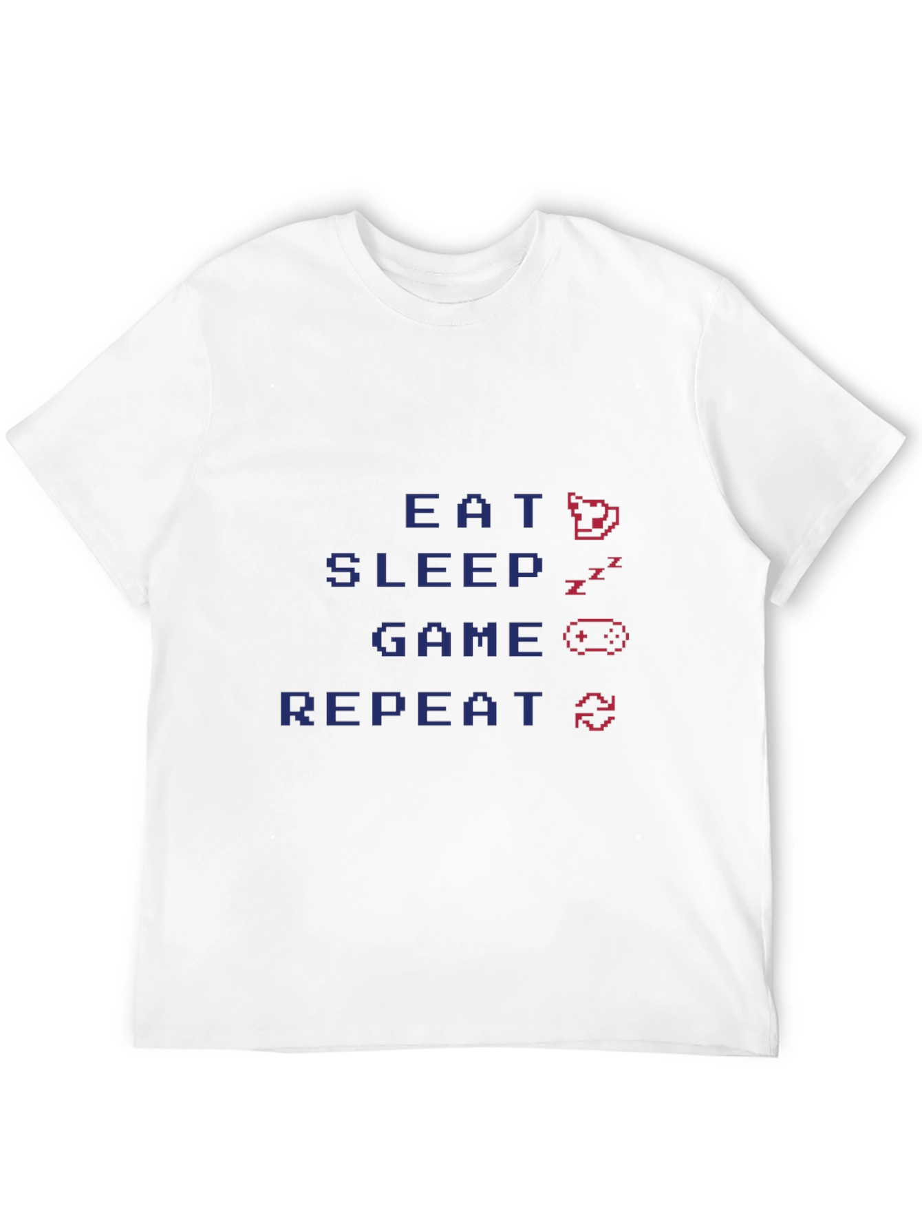 Gamers Life Black T-Shirt - Eat Sleep Game Repeat