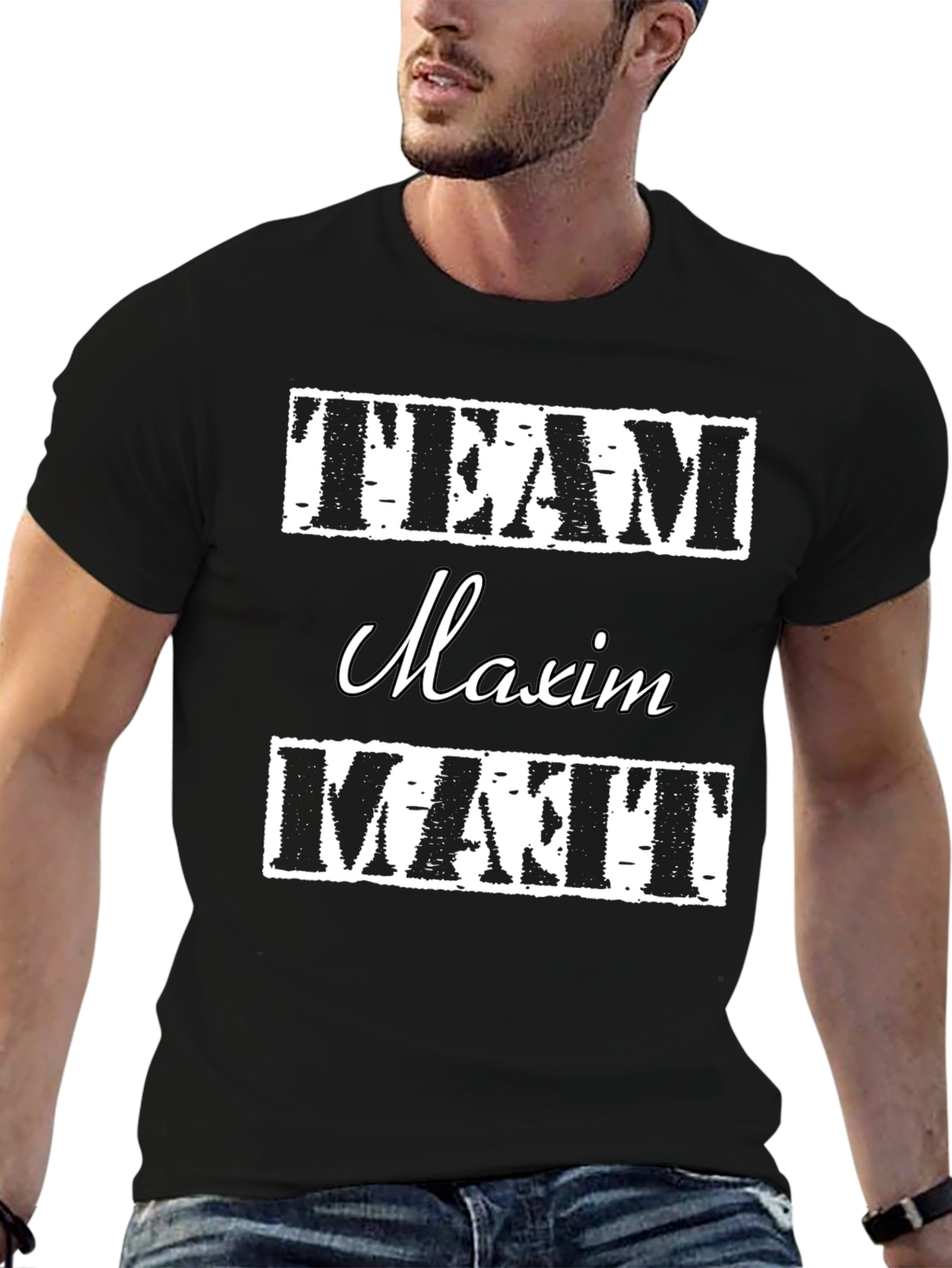 Team Maxim Matt T-Shirt - Black Cotton Tee