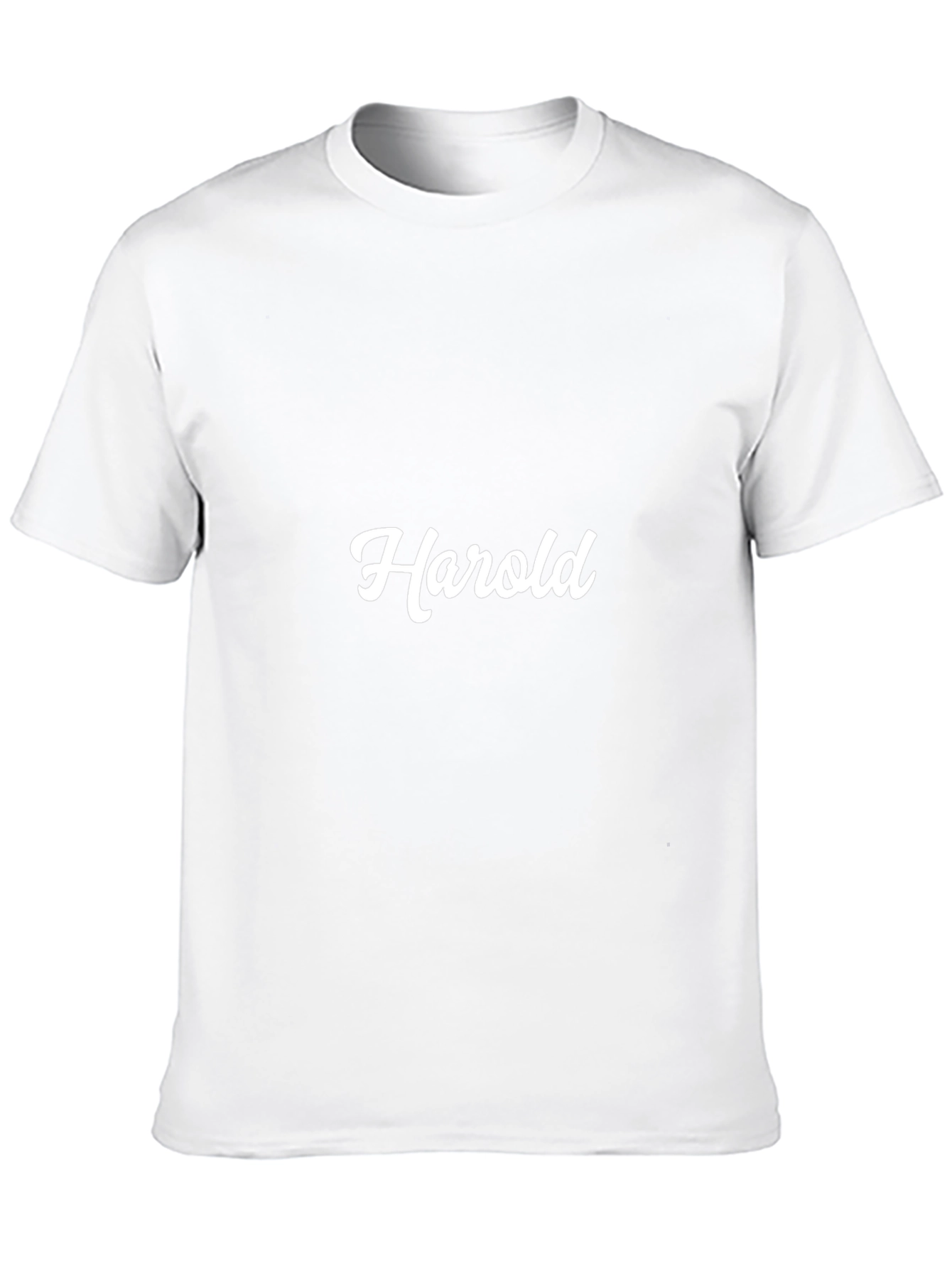 Harold Custom Name Black T-Shirt