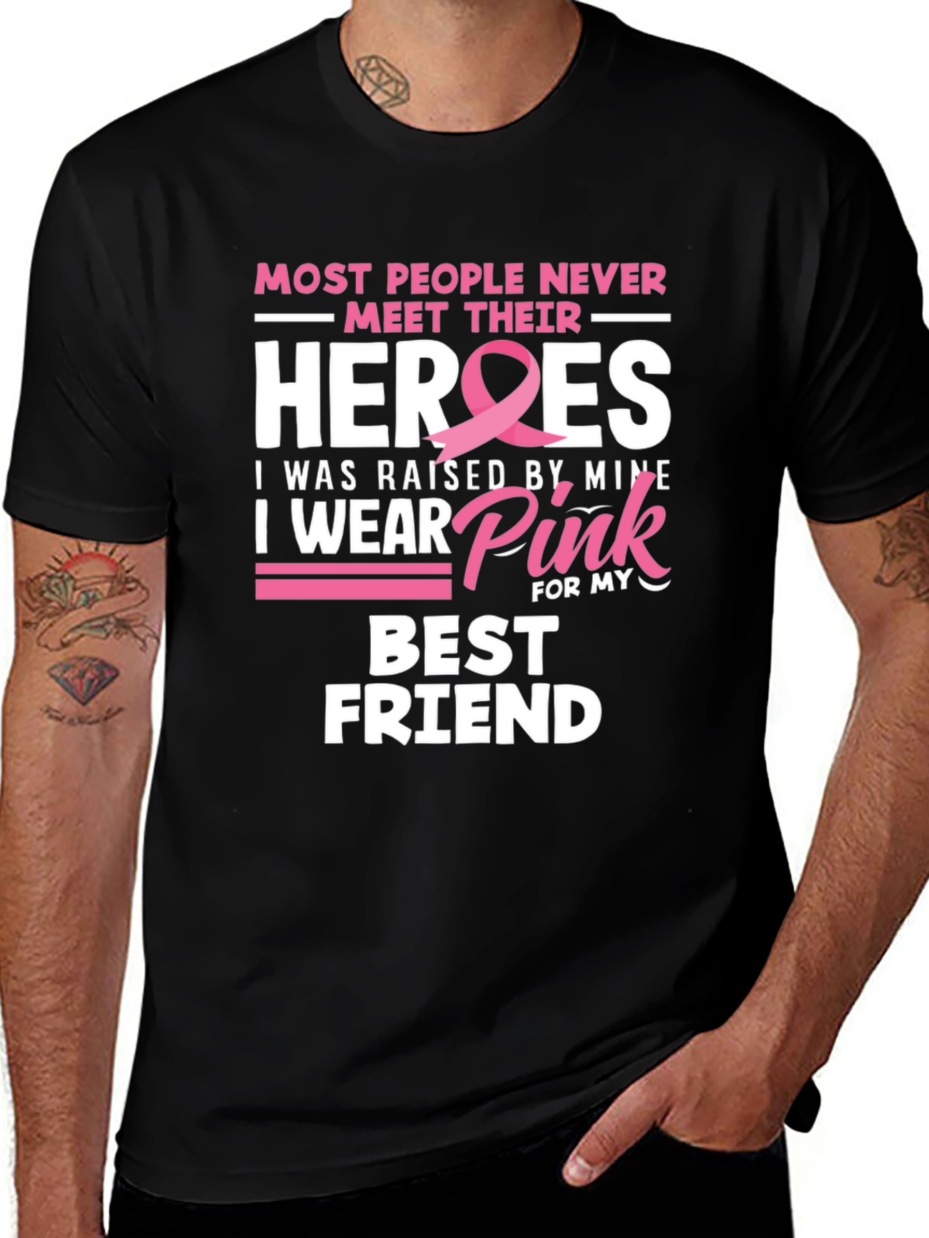 Breast Cancer Awareness Best Friend T-Shirt