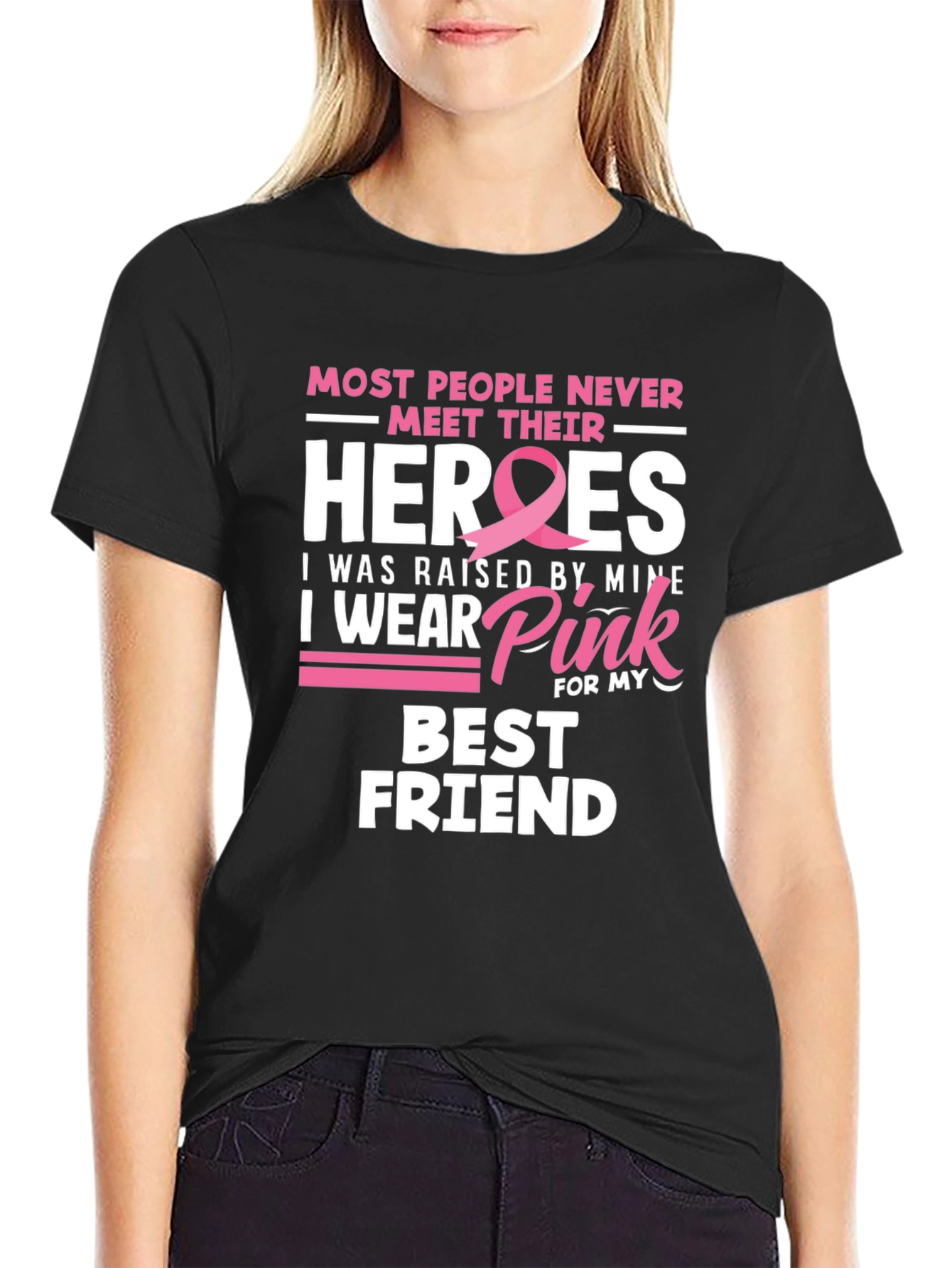 Breast Cancer Awareness Best Friend T-Shirt