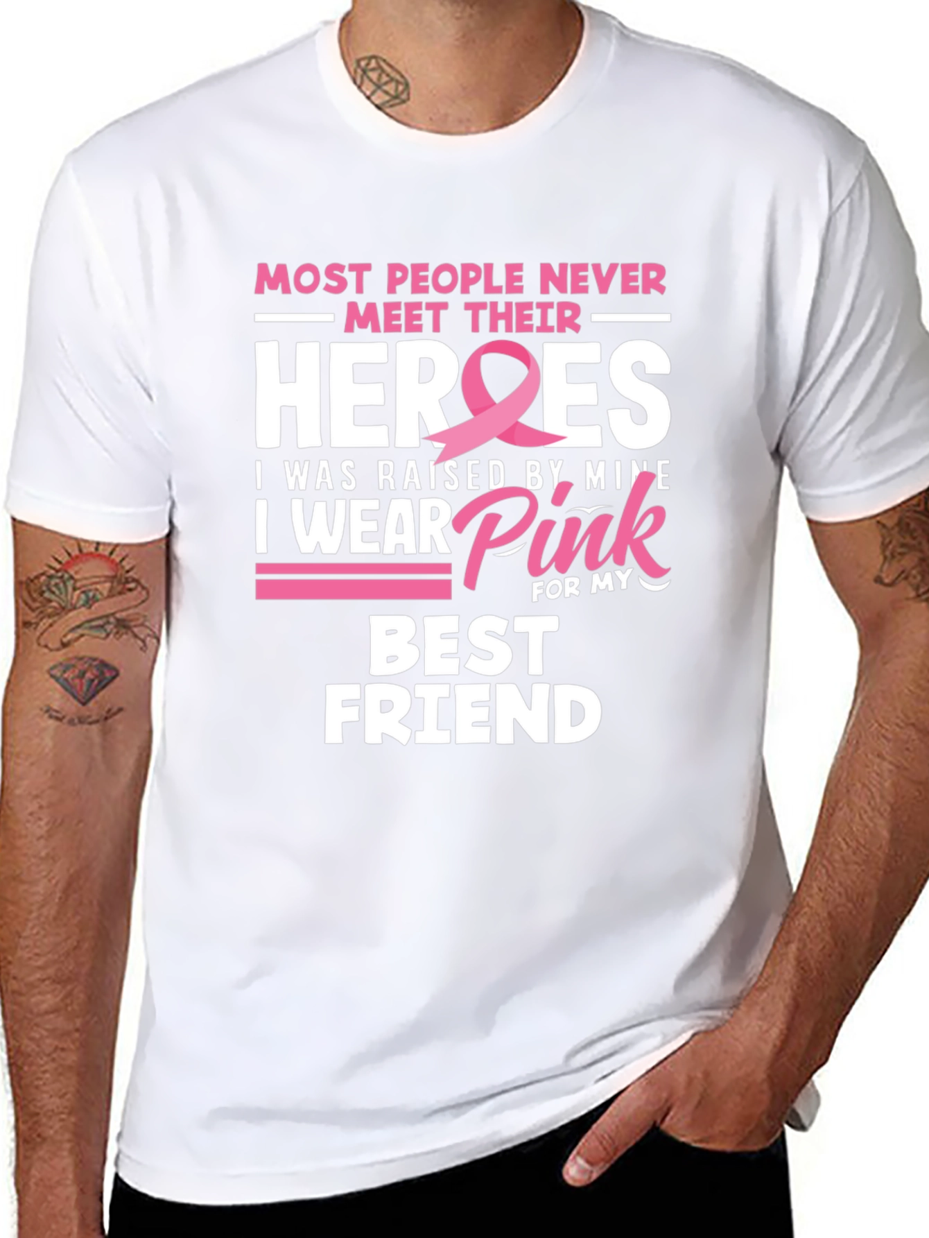 Breast Cancer Awareness Best Friend T-Shirt