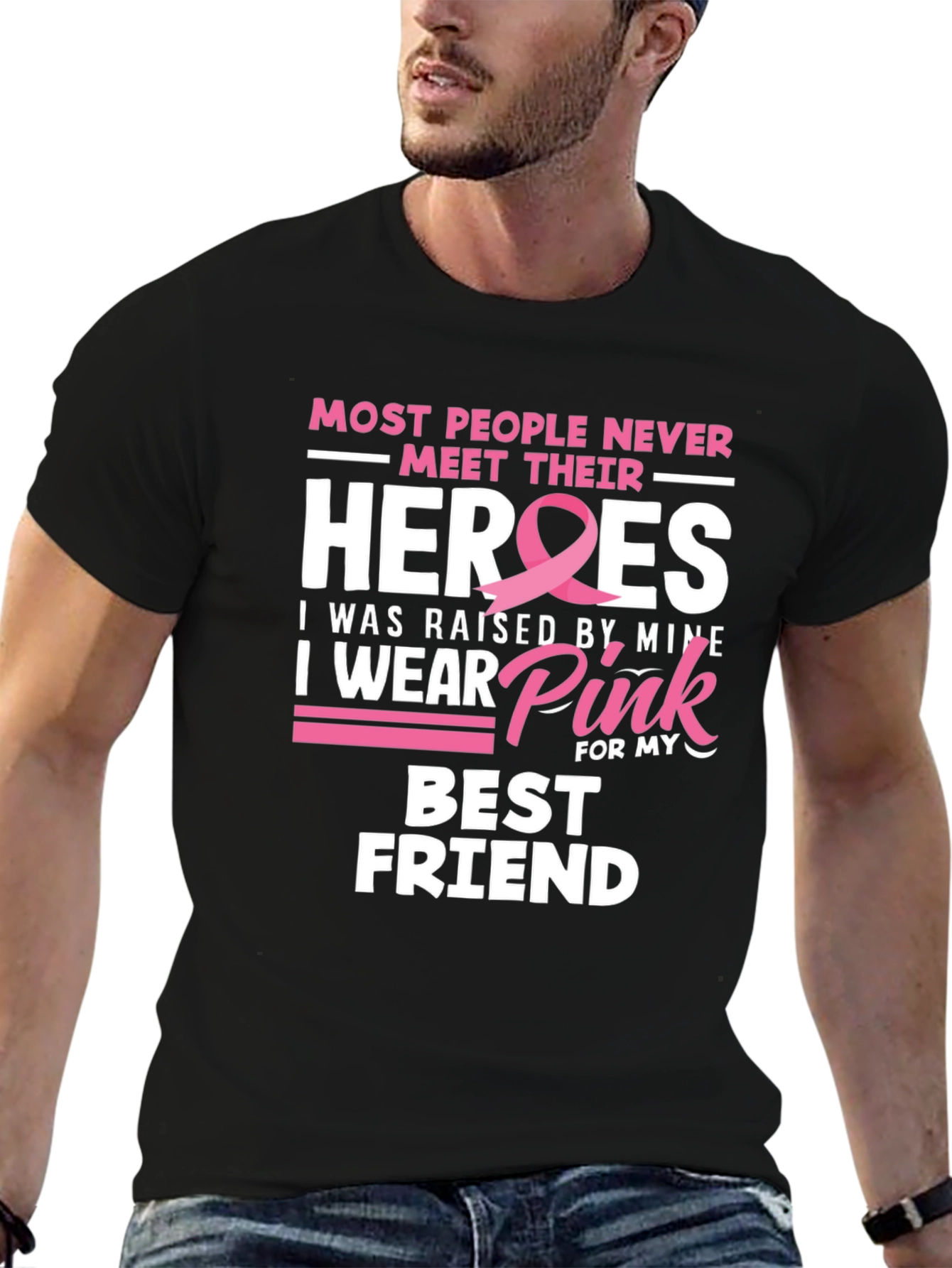 Breast Cancer Awareness Best Friend T-Shirt