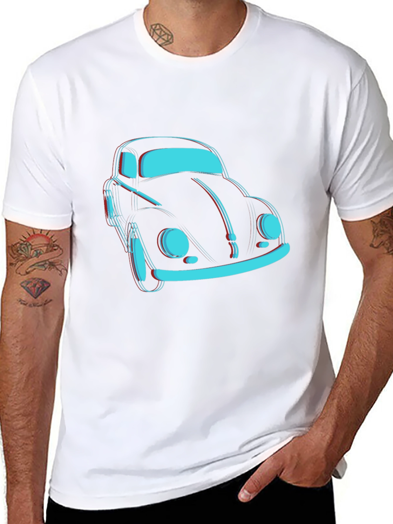 Retro VW Beetle Graphic Tee - Classic Car T-Shirt