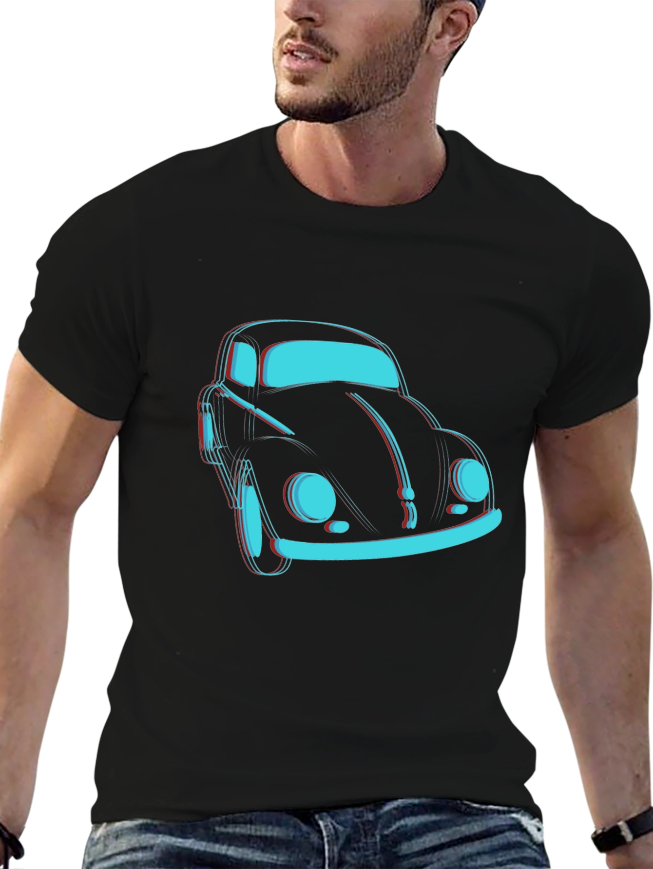 Retro VW Beetle Graphic Tee - Classic Car T-Shirt