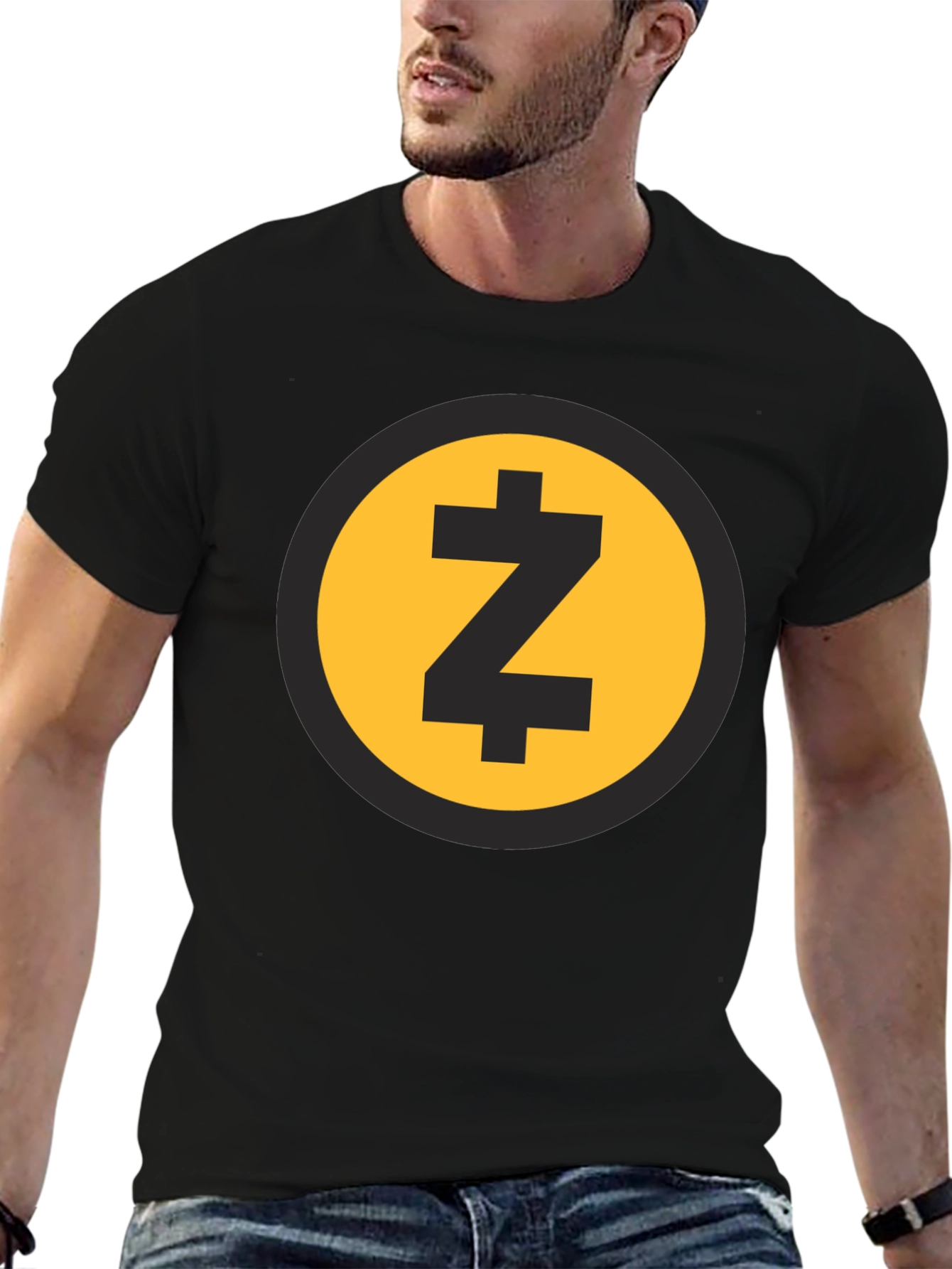 Zcash Crypto T-Shirt Black Cotton Short Sleeve Tee
