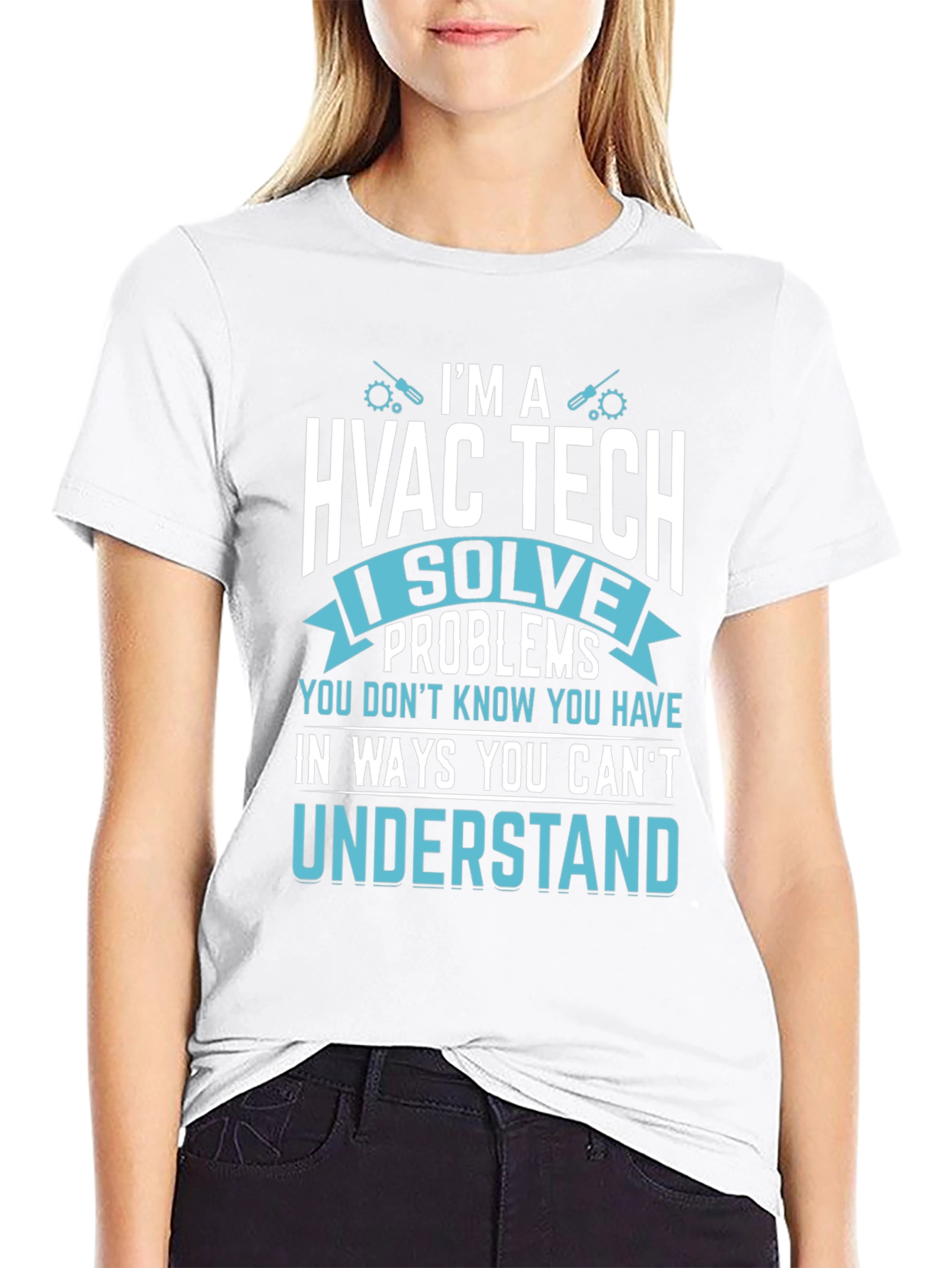 HVAC Tech T-Shirt - I Solve Problems Funny Tee