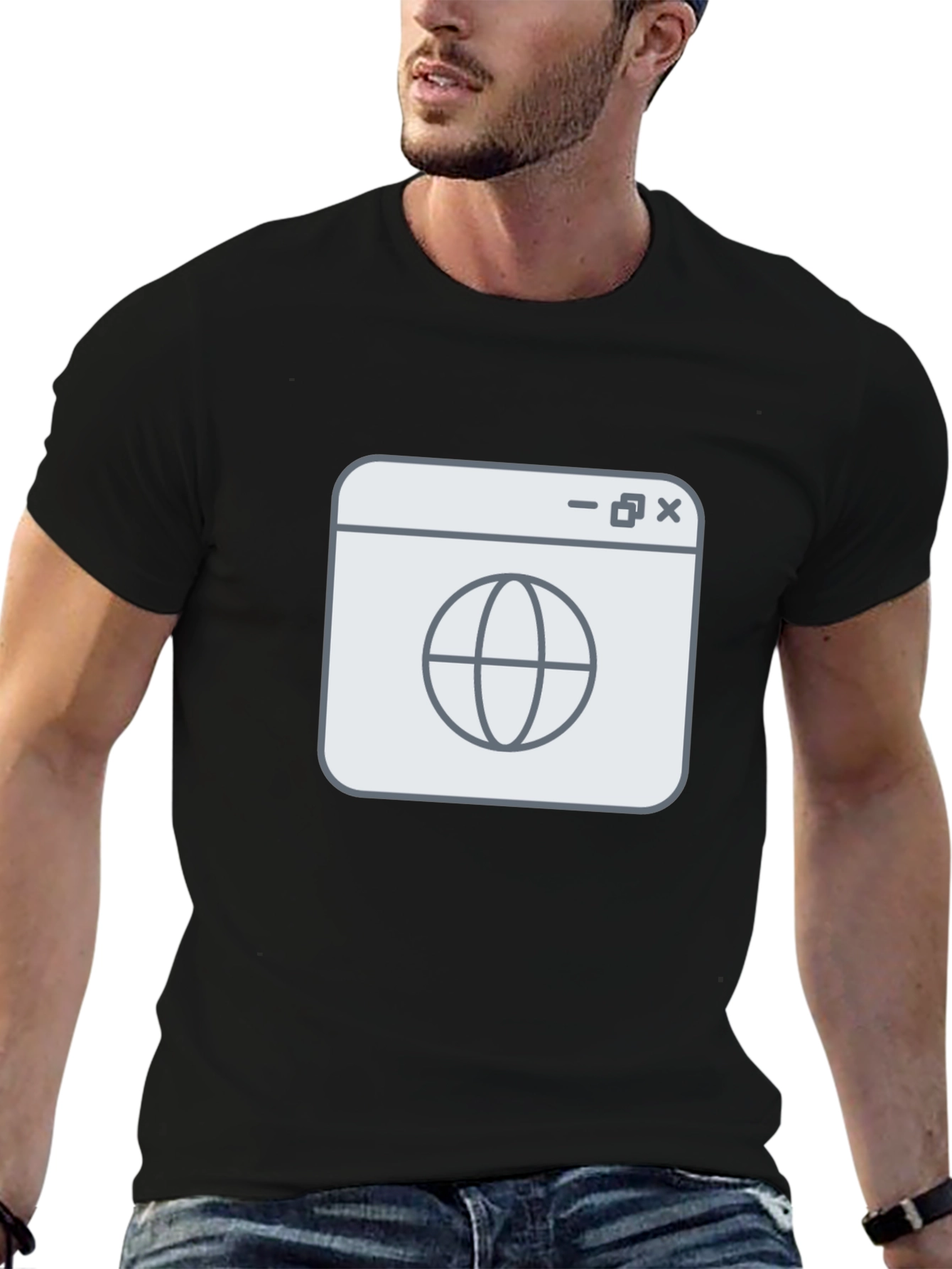 Internet Globe T-Shirt - Modern Design