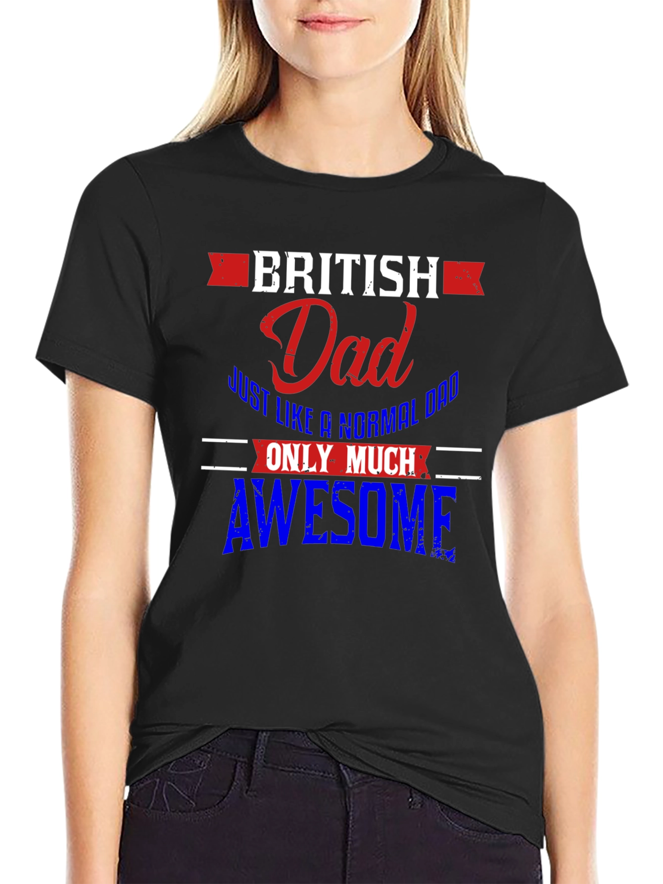 British Dad T-Shirt - Normal Dad But Awesome