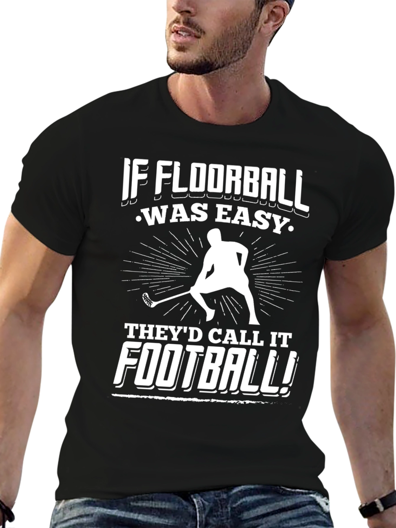 Floorball T-Shirt - If Floorball Was Easy!