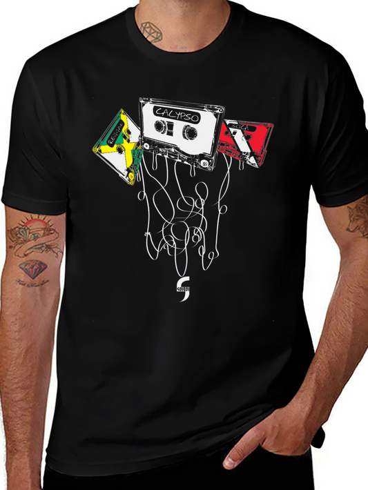 Calypso Cassette Tape Graphic Tee - Retro Music Vibes
