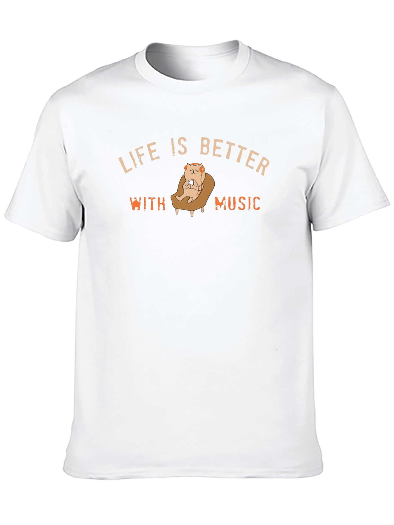 Life is Better with Music Black T-Shirt