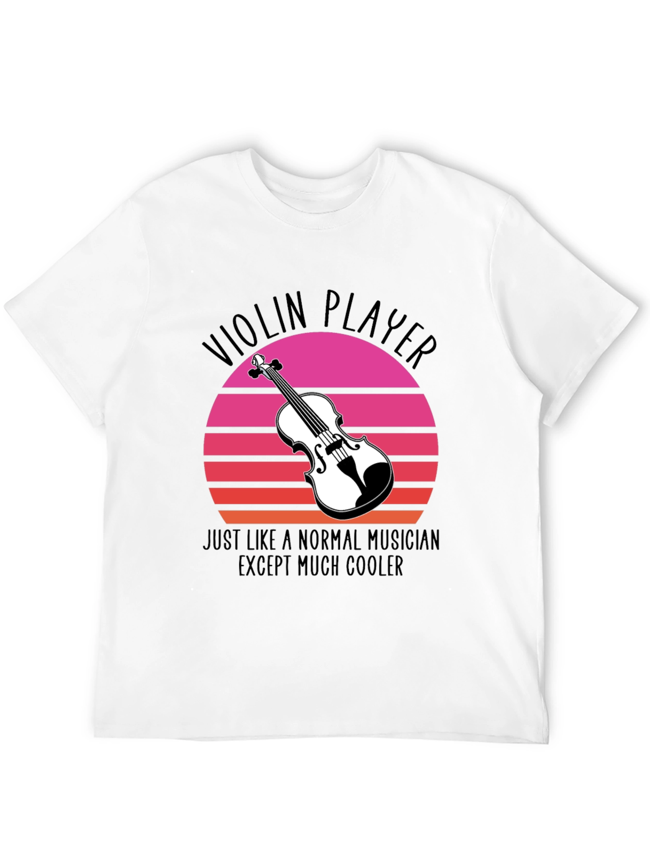 Cool Violin Player Graphic Tee