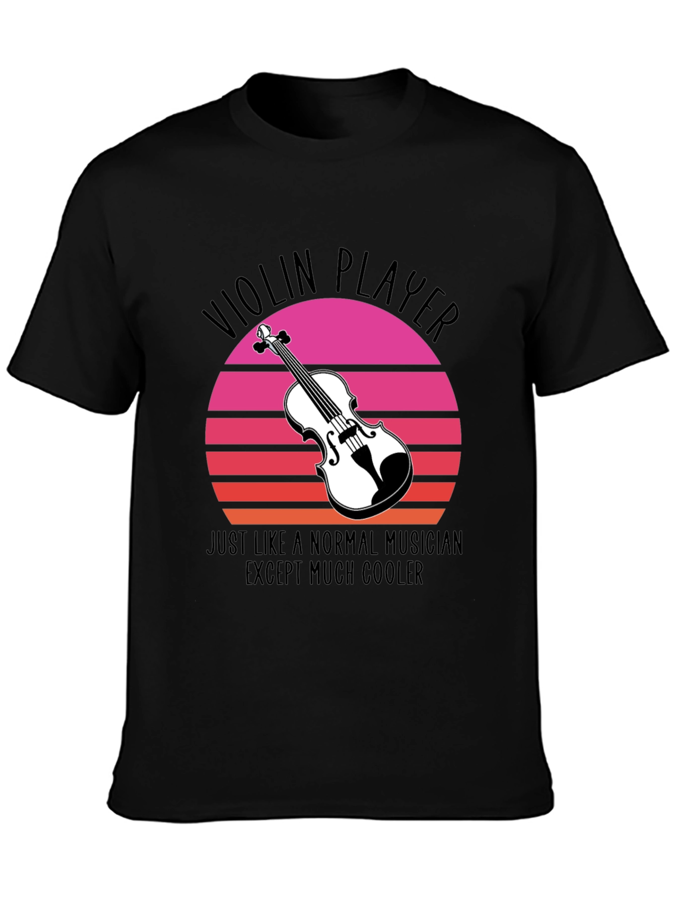Cool Violin Player Graphic Tee