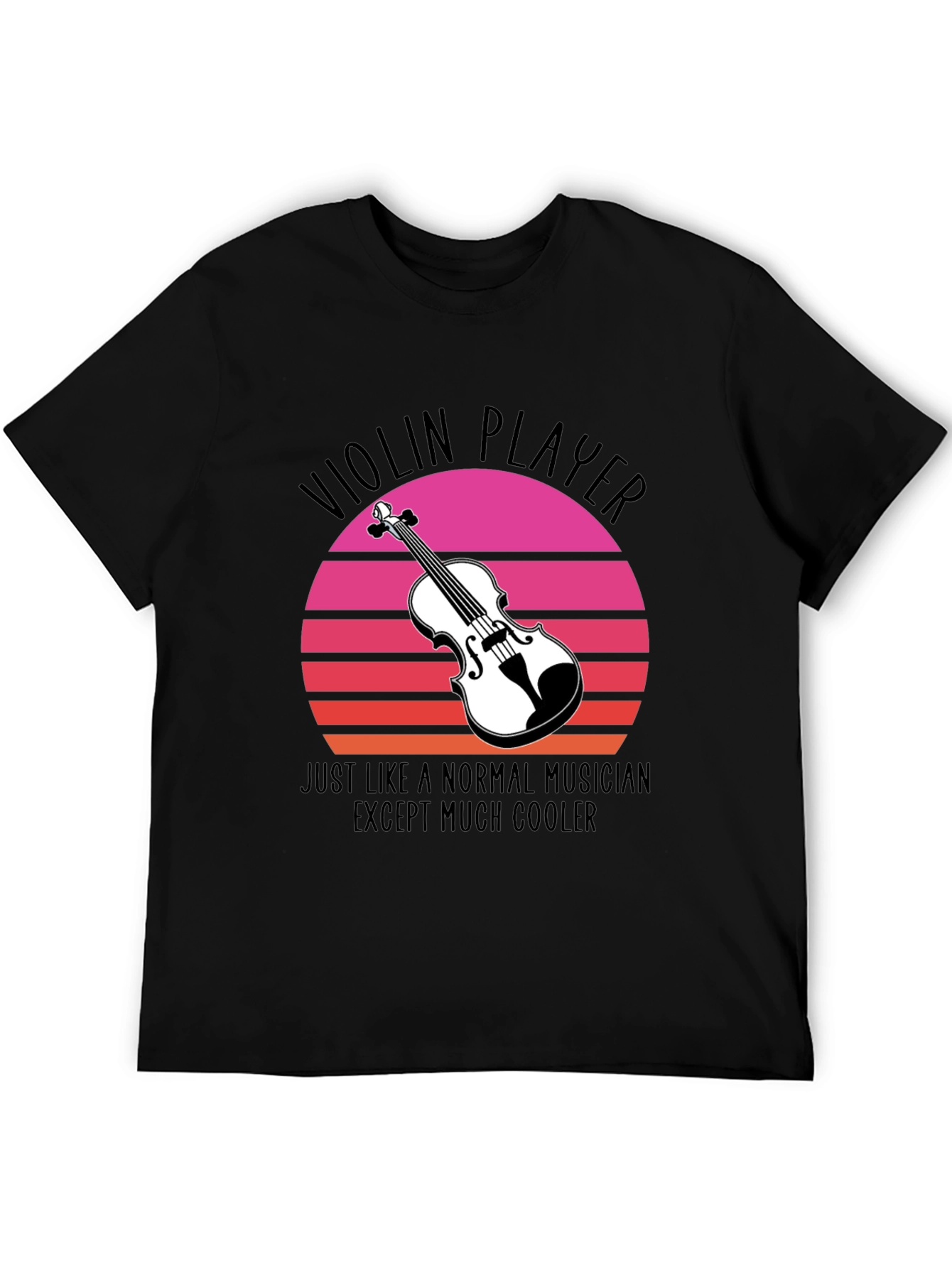 Cool Violin Player Graphic Tee