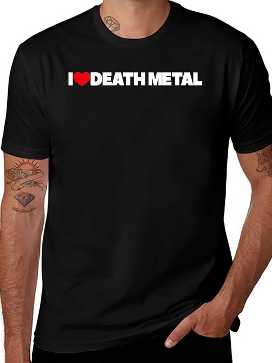 I Heart Death Metal Black T-Shirt